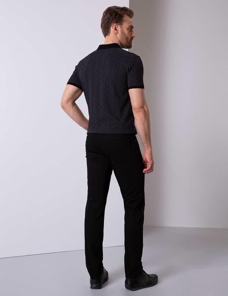 Siyah Slim Fit Chino Pantolon - 50200824032