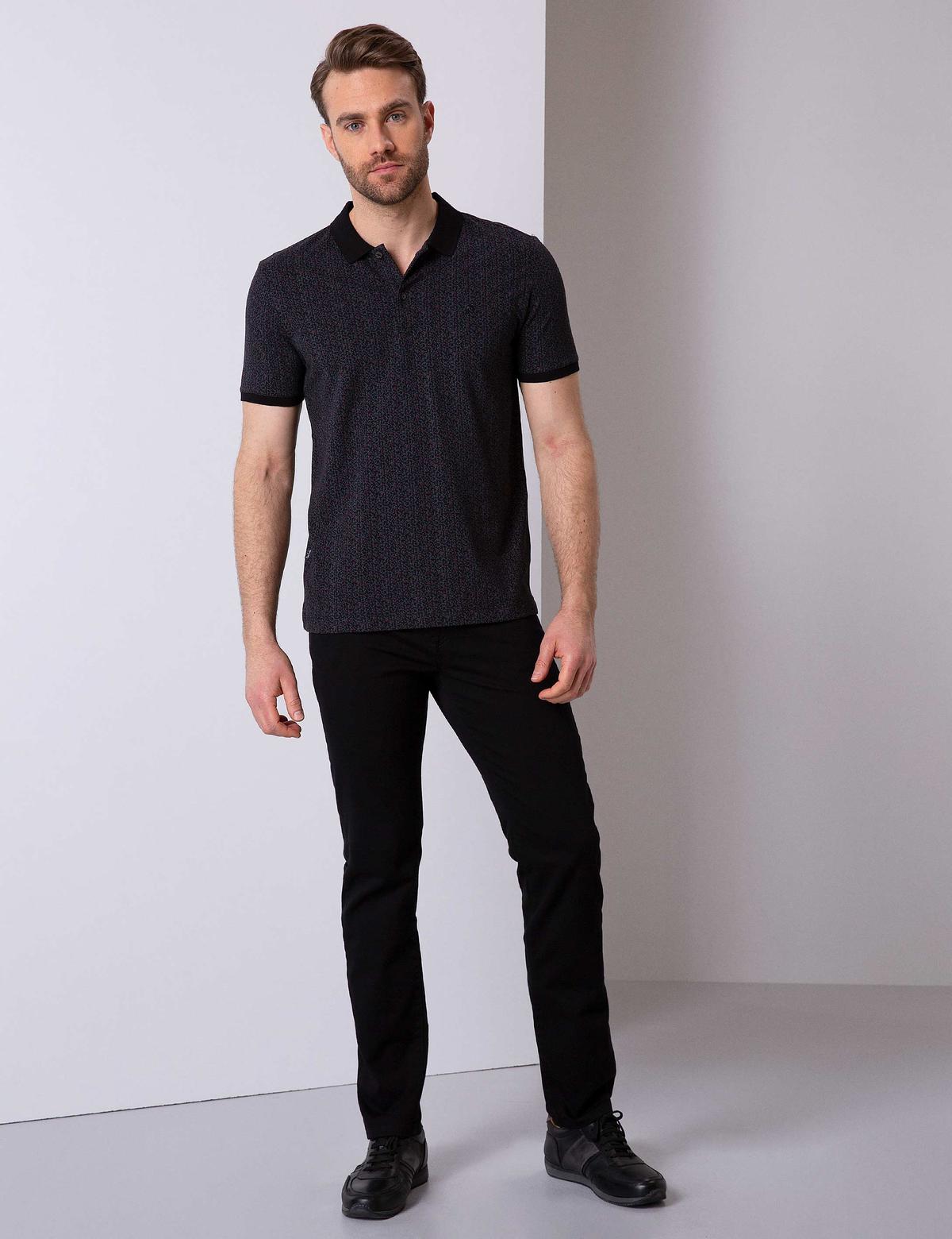 Siyah Slim Fit Chino Pantolon