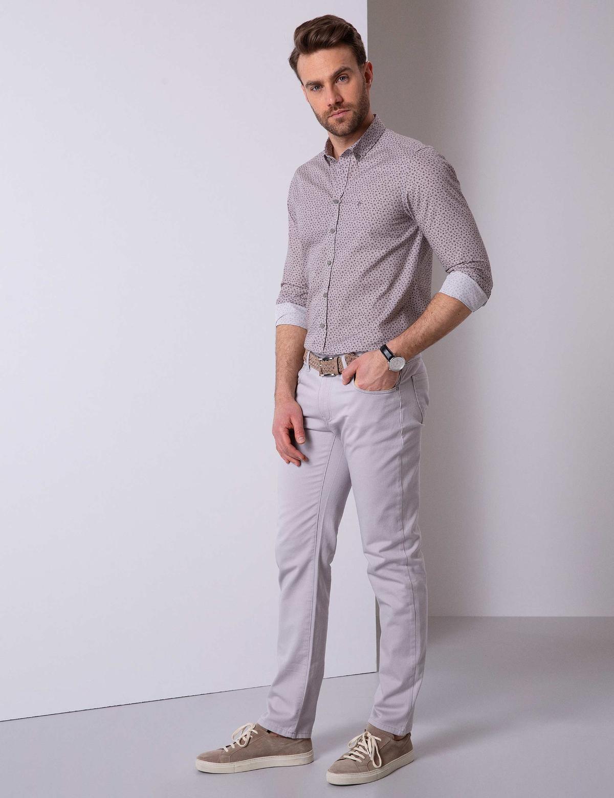 Taş Slim Fit Kanvas Pantolon - 50200824059