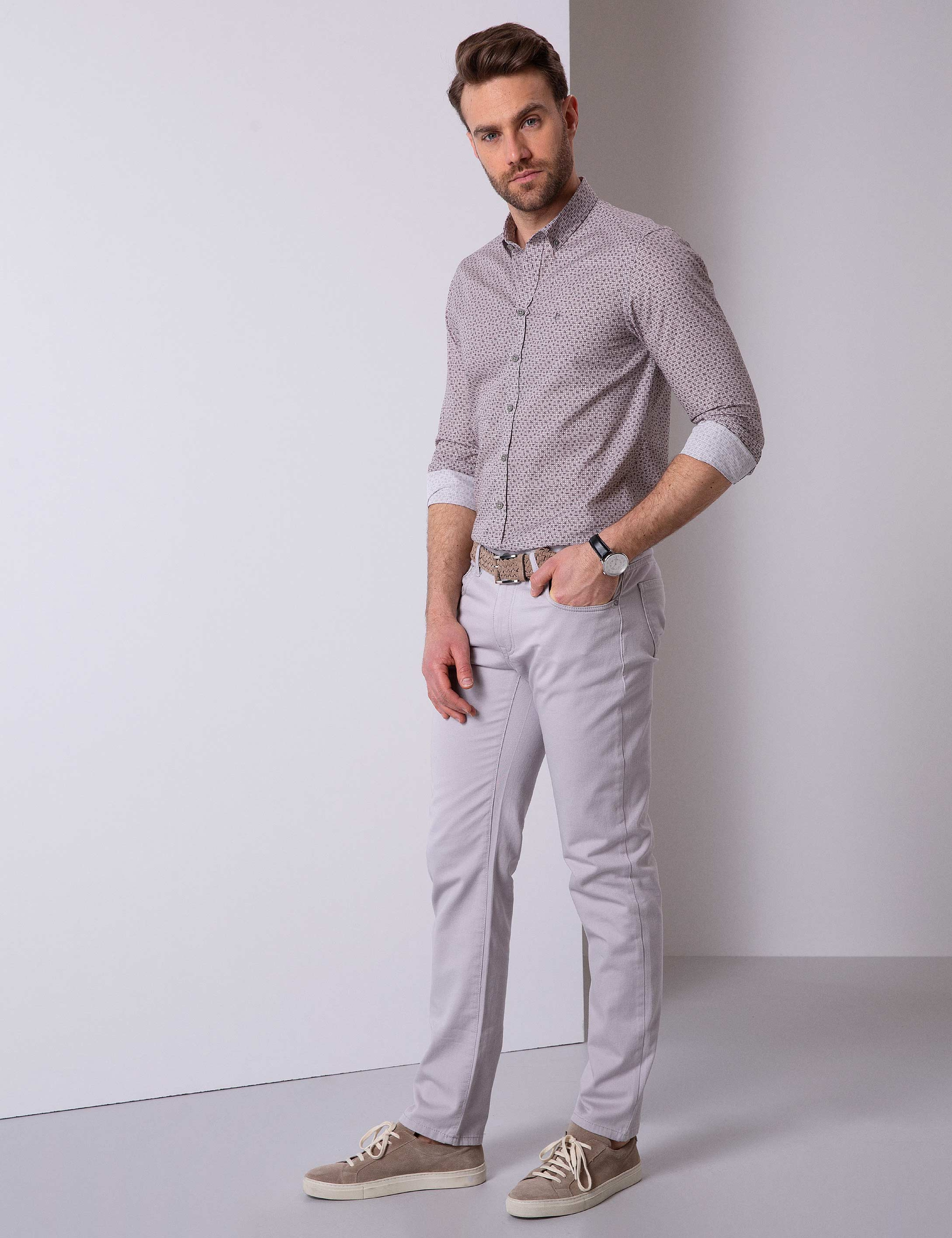 Taş Slim Fit Kanvas Pantolon - Image 2