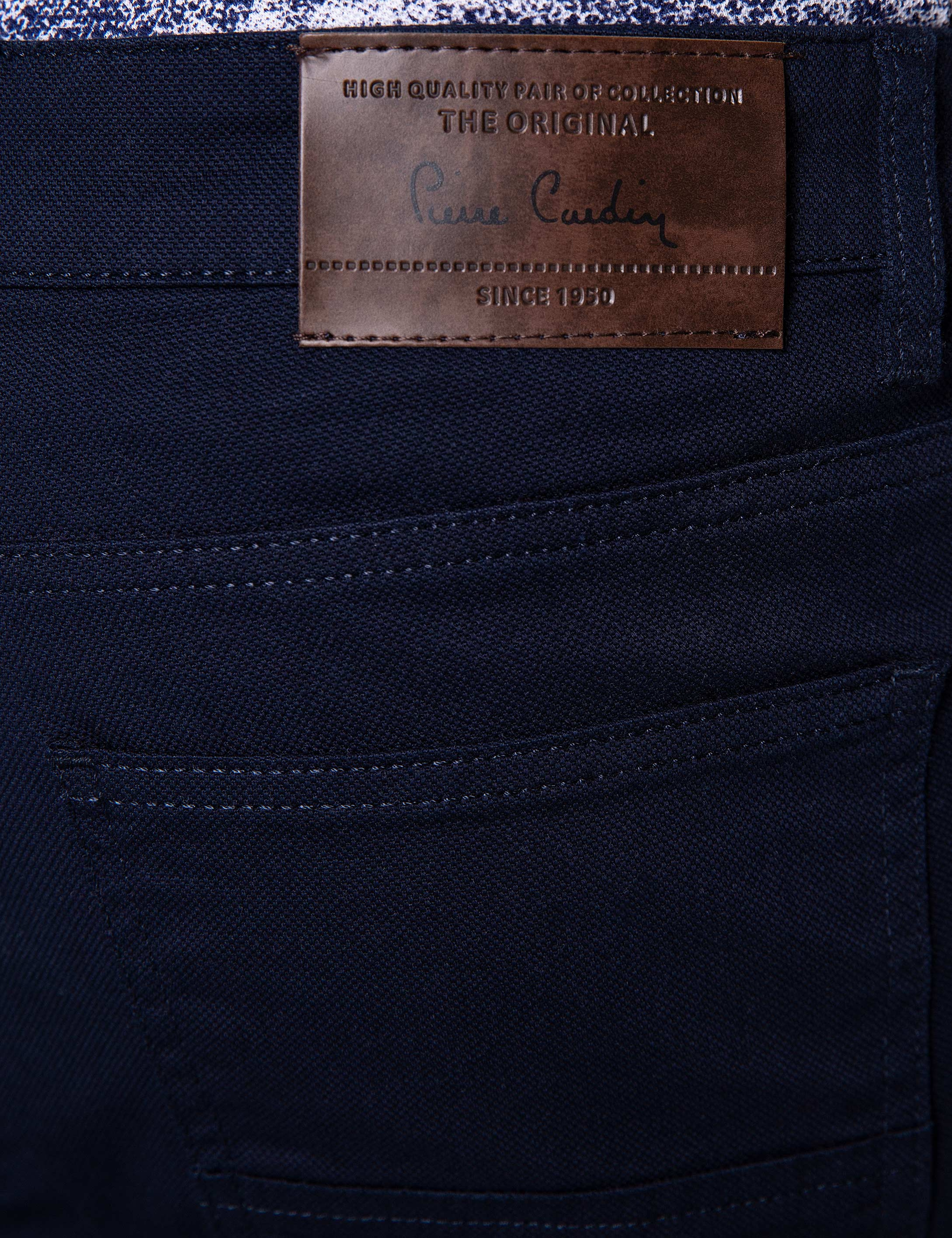 Lacivert Slim Fit Chino Pantolon - Image 4