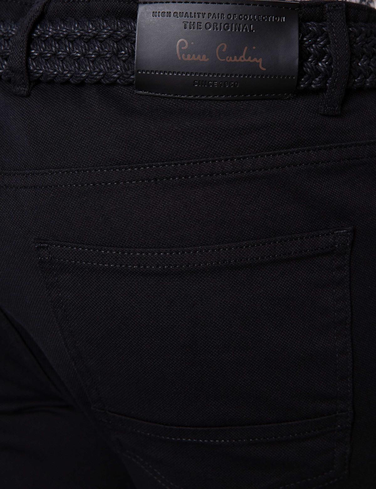 Siyah Slim Fit Kanvas Pantolon - 50200825014