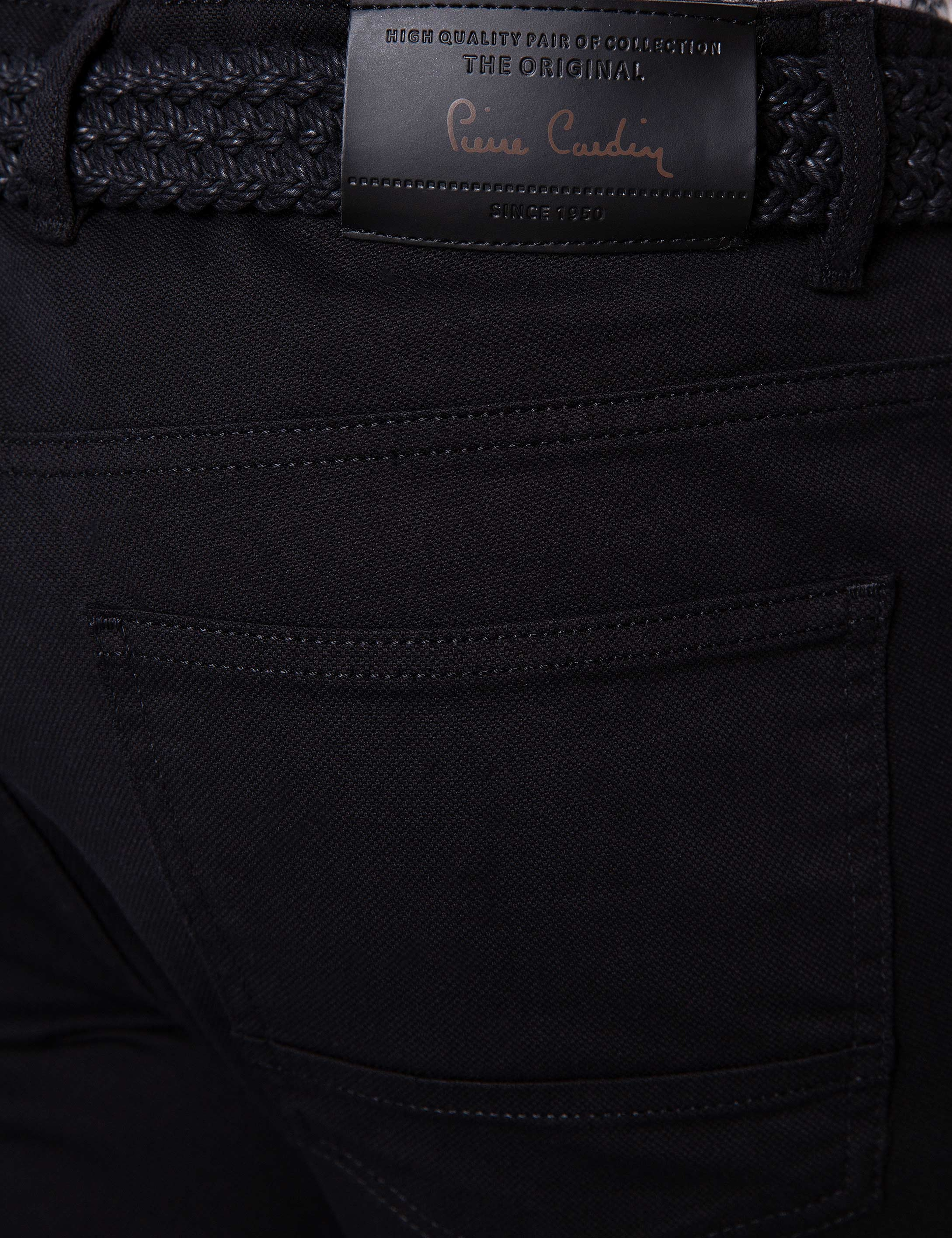 Siyah Slim Fit Kanvas Pantolon
