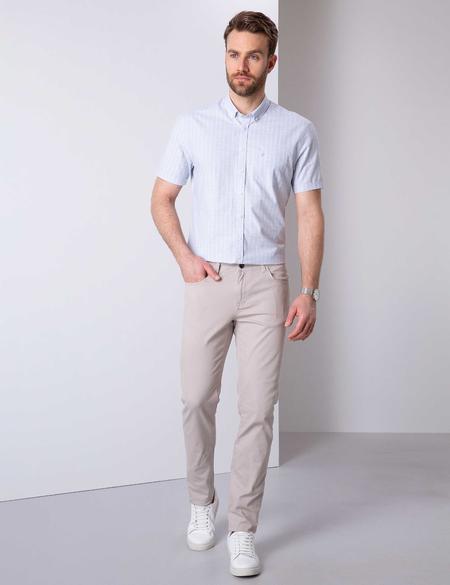 Bej Slim Fit Kanvas Pantolon - 50200825124