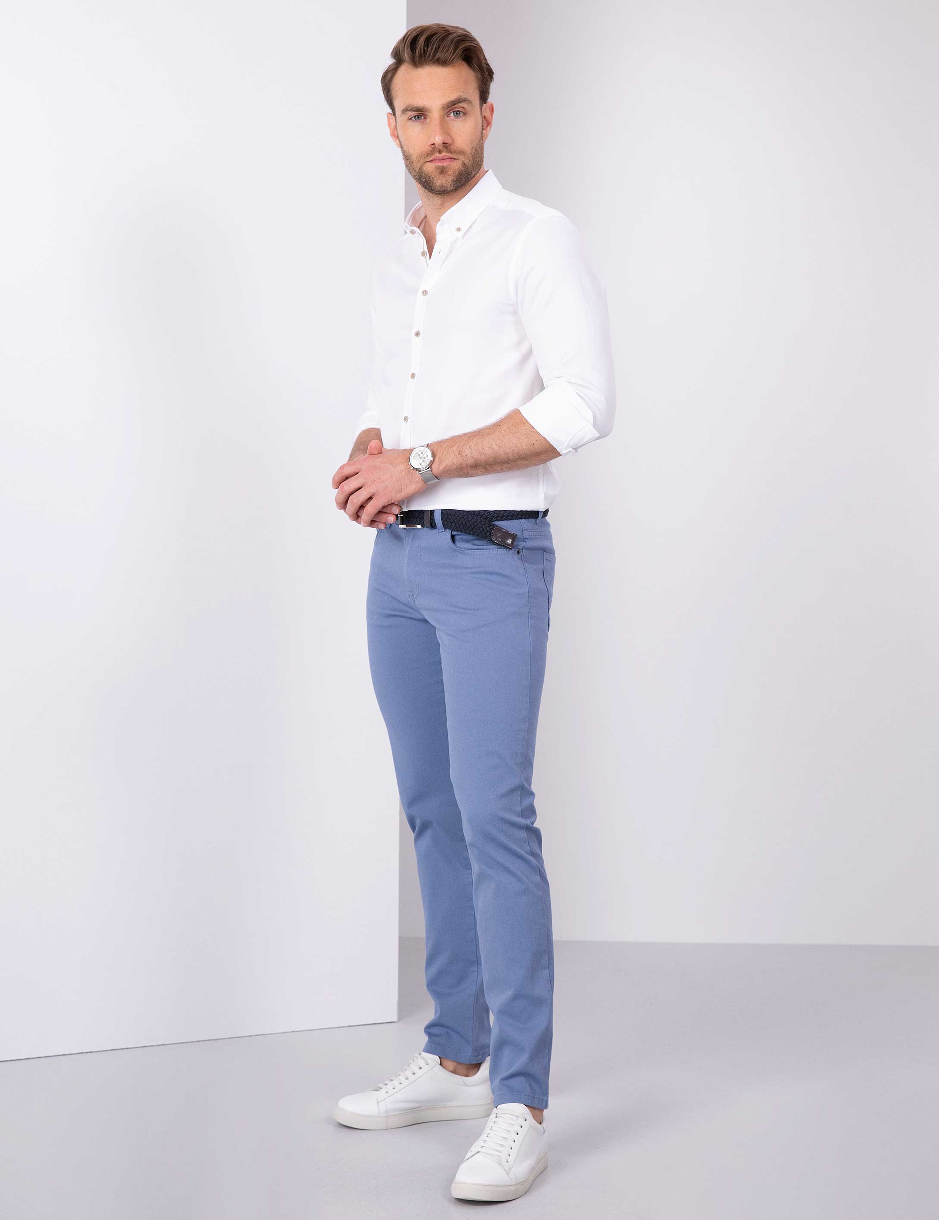 Mavi Slim Fit Kanvas Pantolon - Image 2