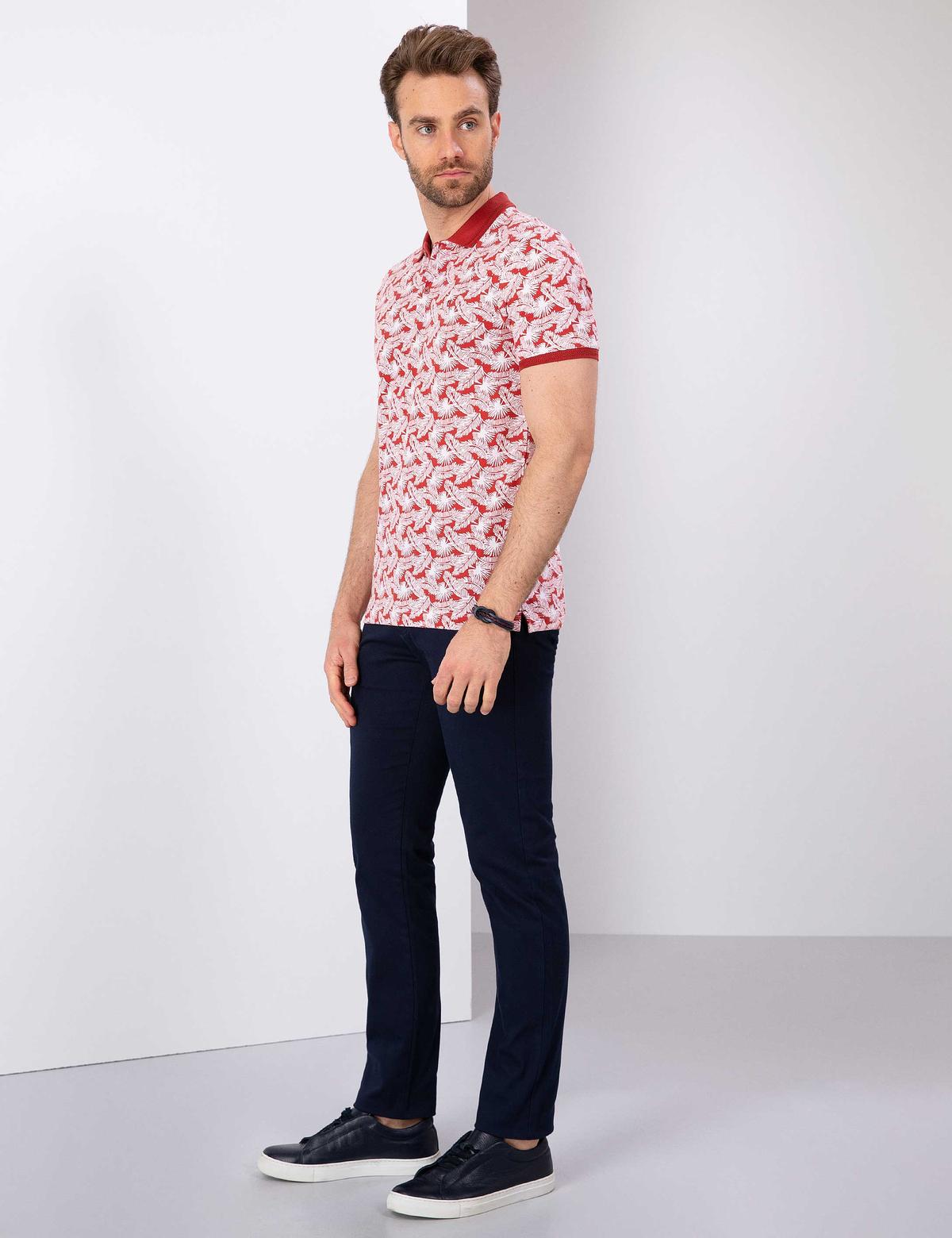 Lacivert Slim Fit Chino Pantolon - 50200826008