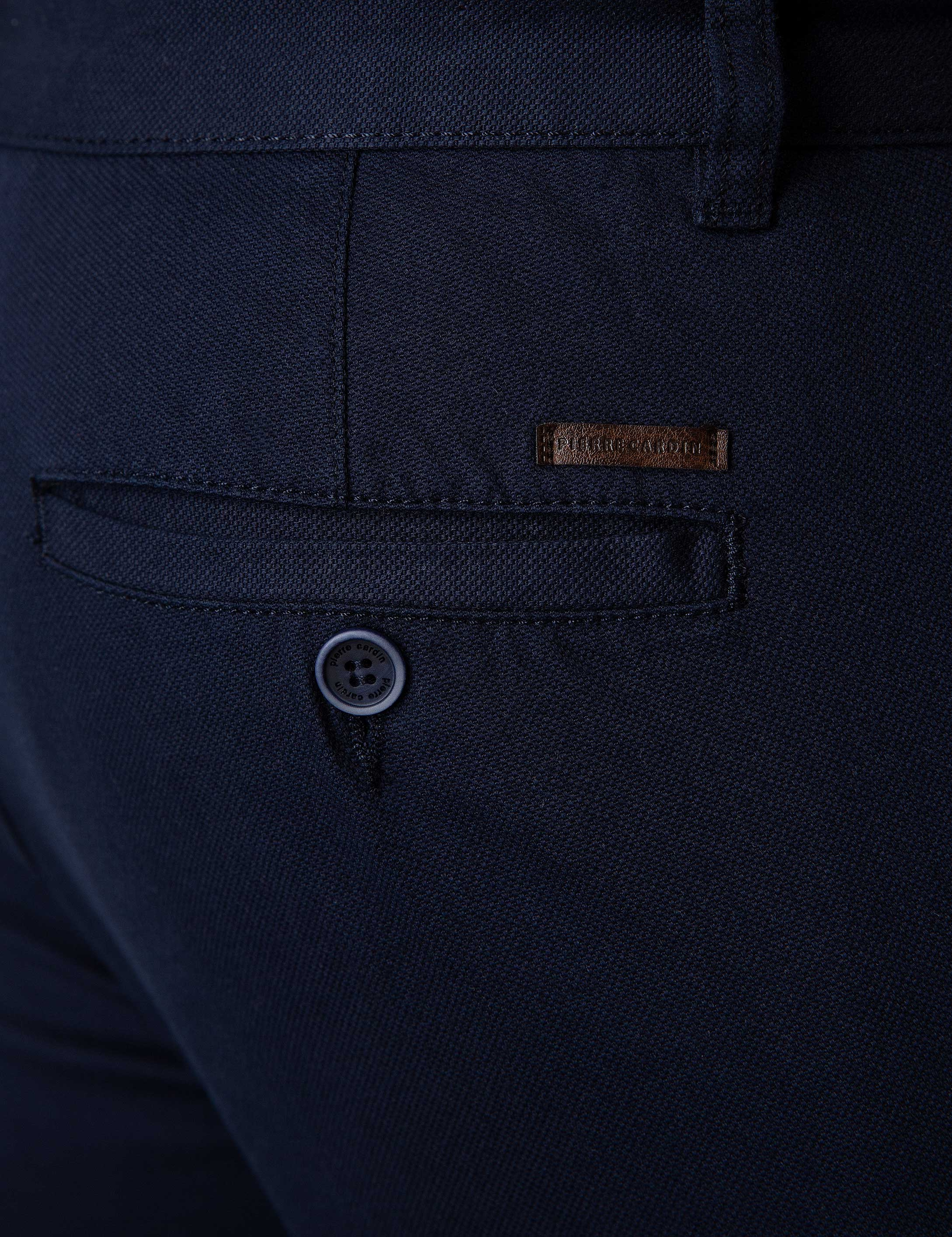 Lacivert Slim Fit Kanvas Pantolon - Image 4