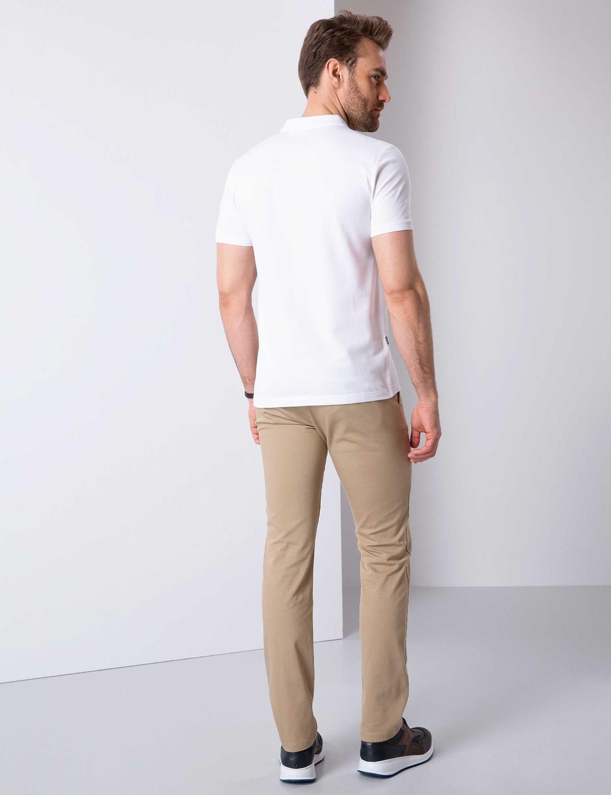 Camel Slim Fit Chino Pantolon - 50200826026