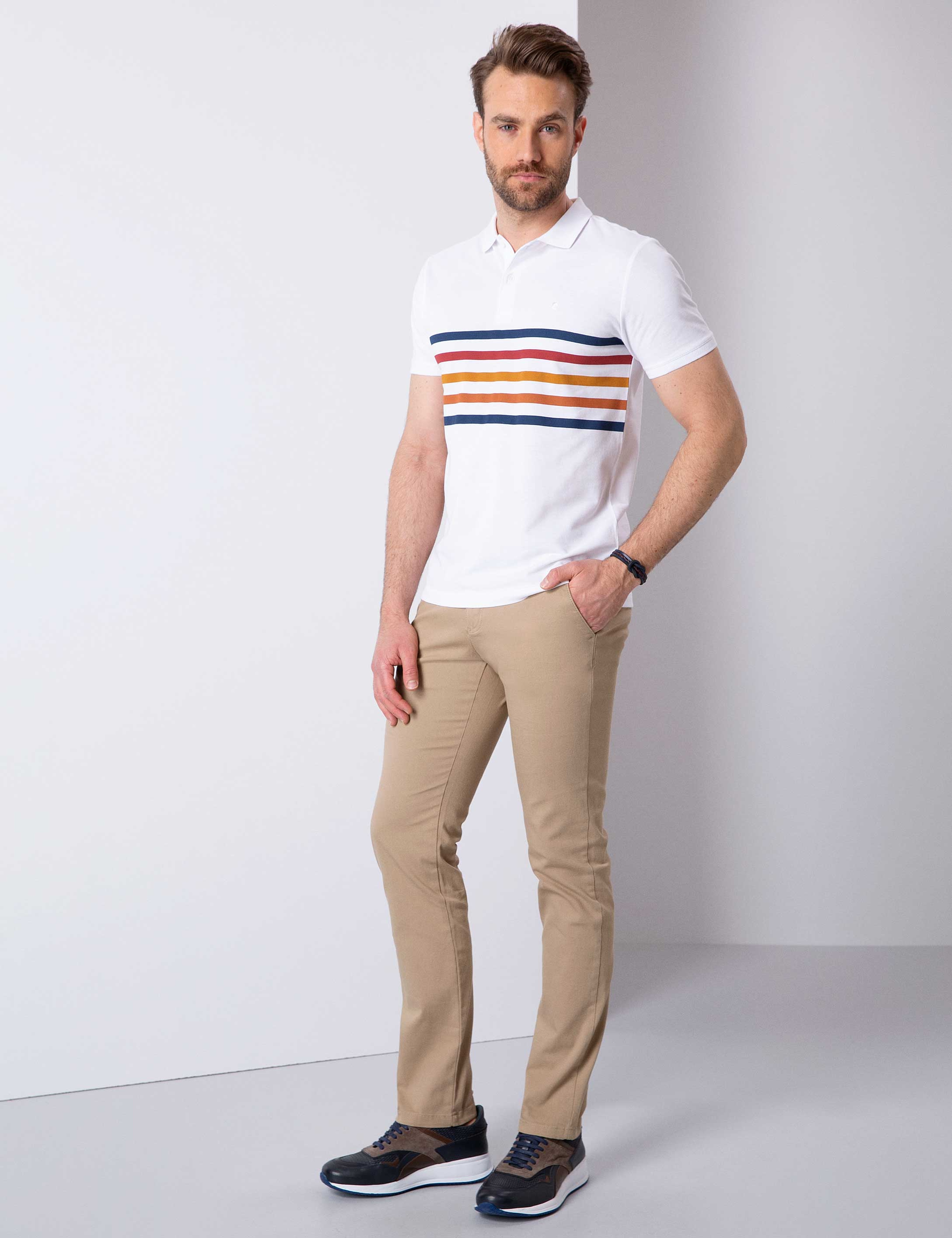 Camel Slim Fit Kanvas Pantolon - Image 2