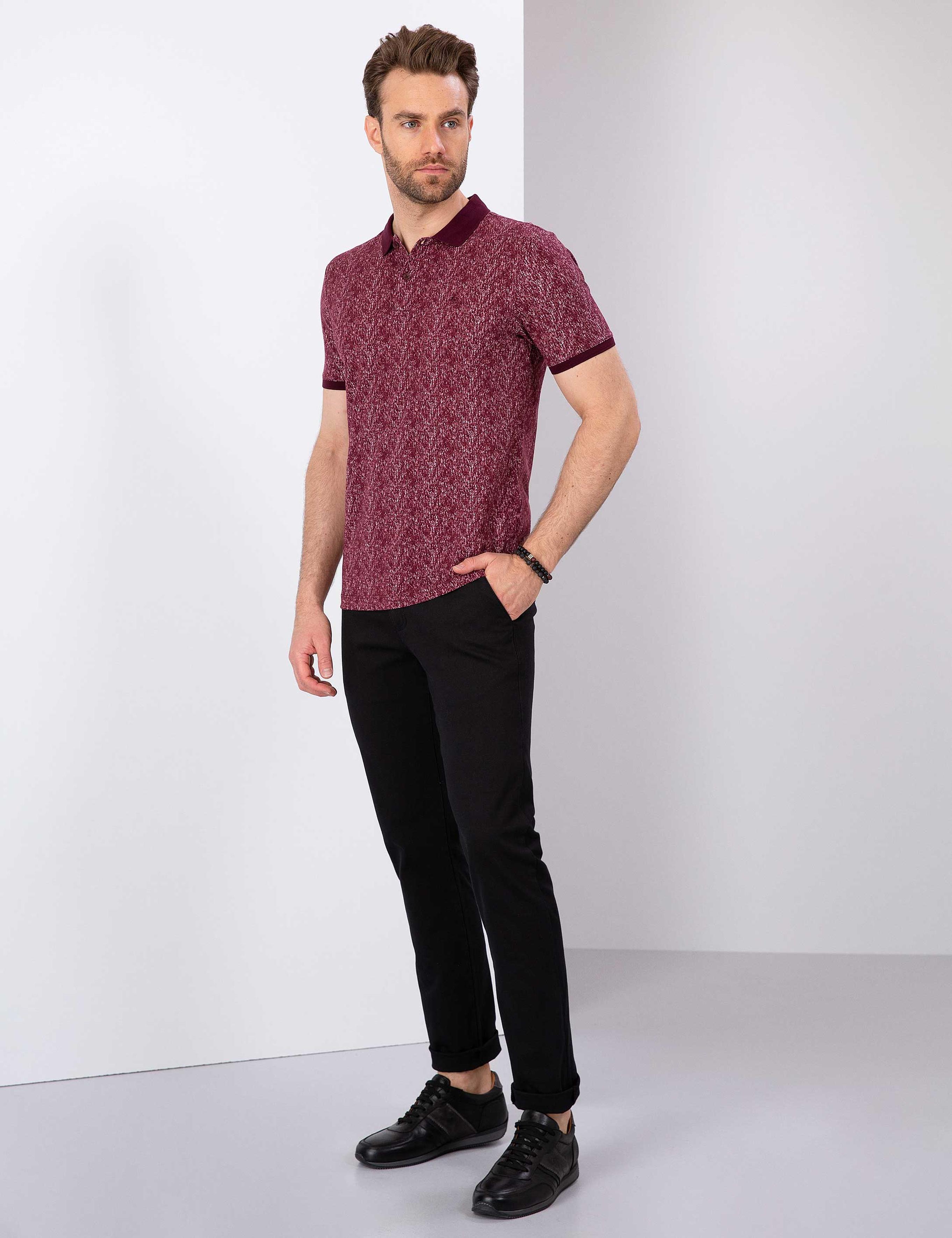 Siyah Slim Fit Chino Pantolon