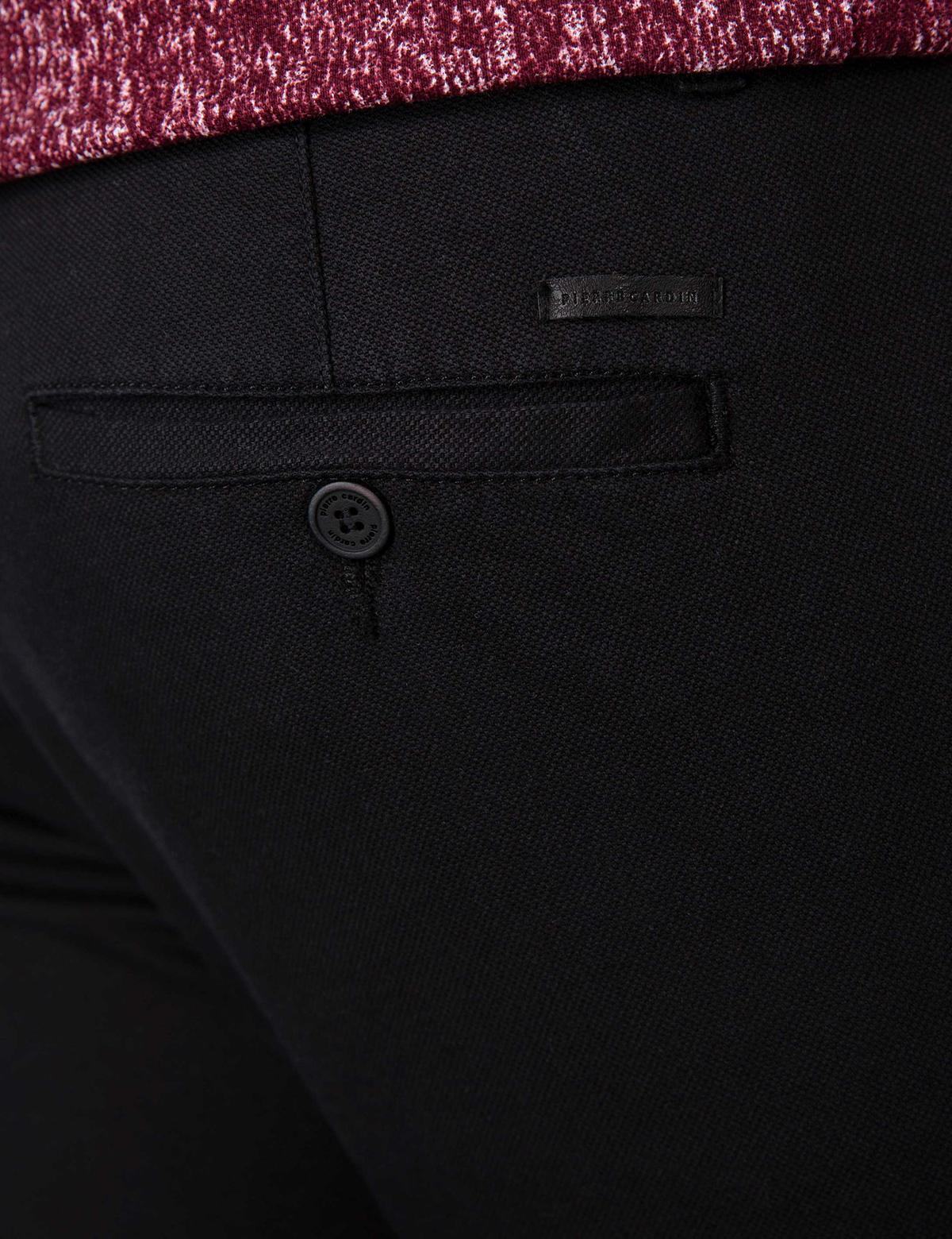 Siyah Slim Fit Chino Pantolon - 50200826053