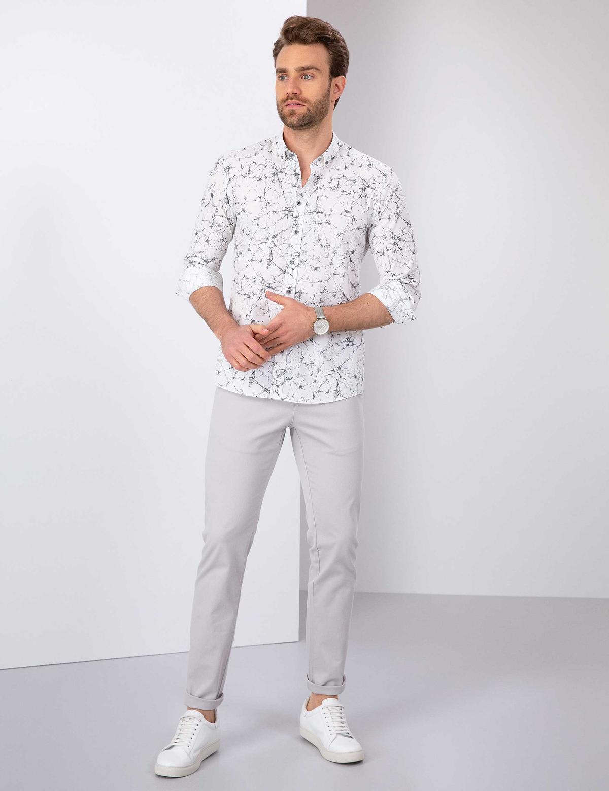 Taş Slim Fit Chino Pantolon