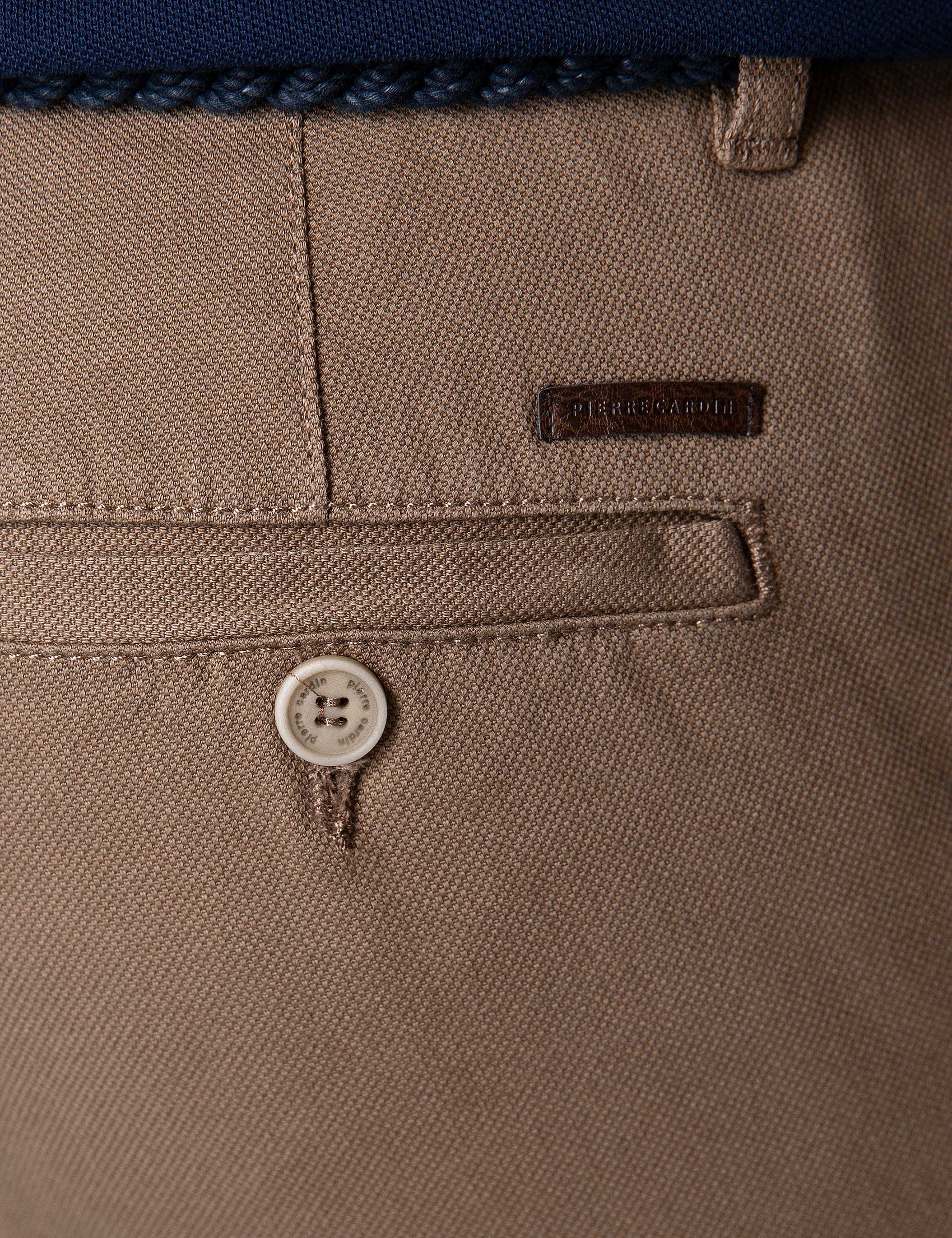Açık Kahverengi Slim Fit Chino Pantolon - Image 4
