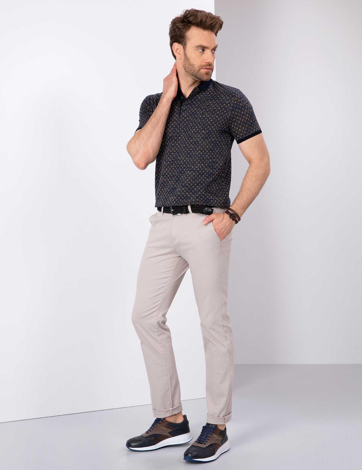 Bej Slim Fit Chino Pantolon - 50200826130