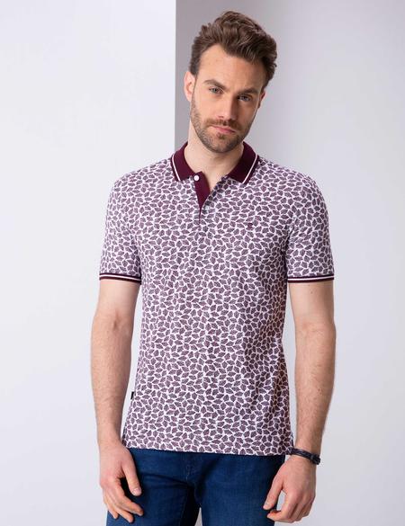 Bordo Slim Fit Polo Yaka T-Shirt - 50200830010