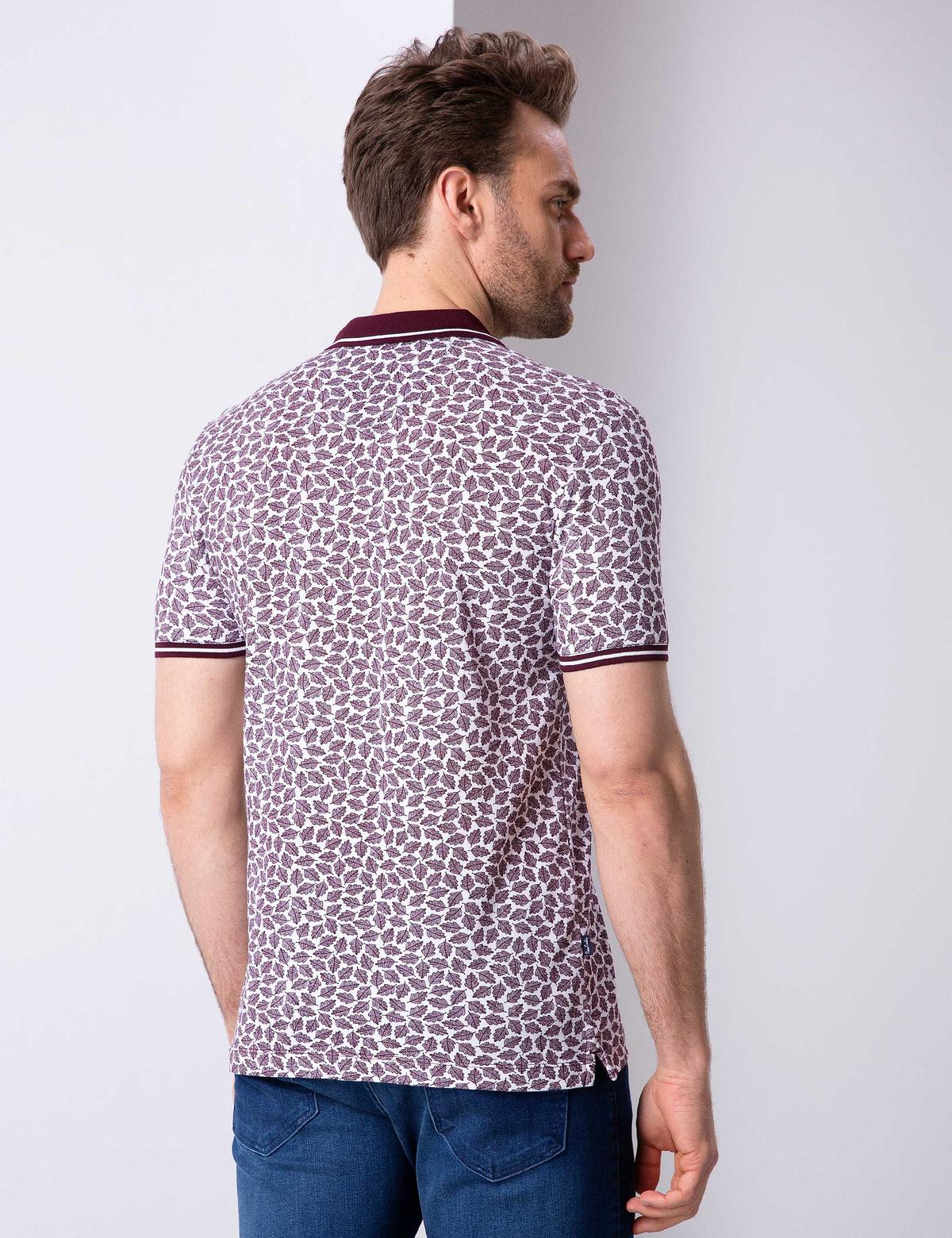 Bordo Slim Fit Polo Yaka T-Shirt - 50200830010