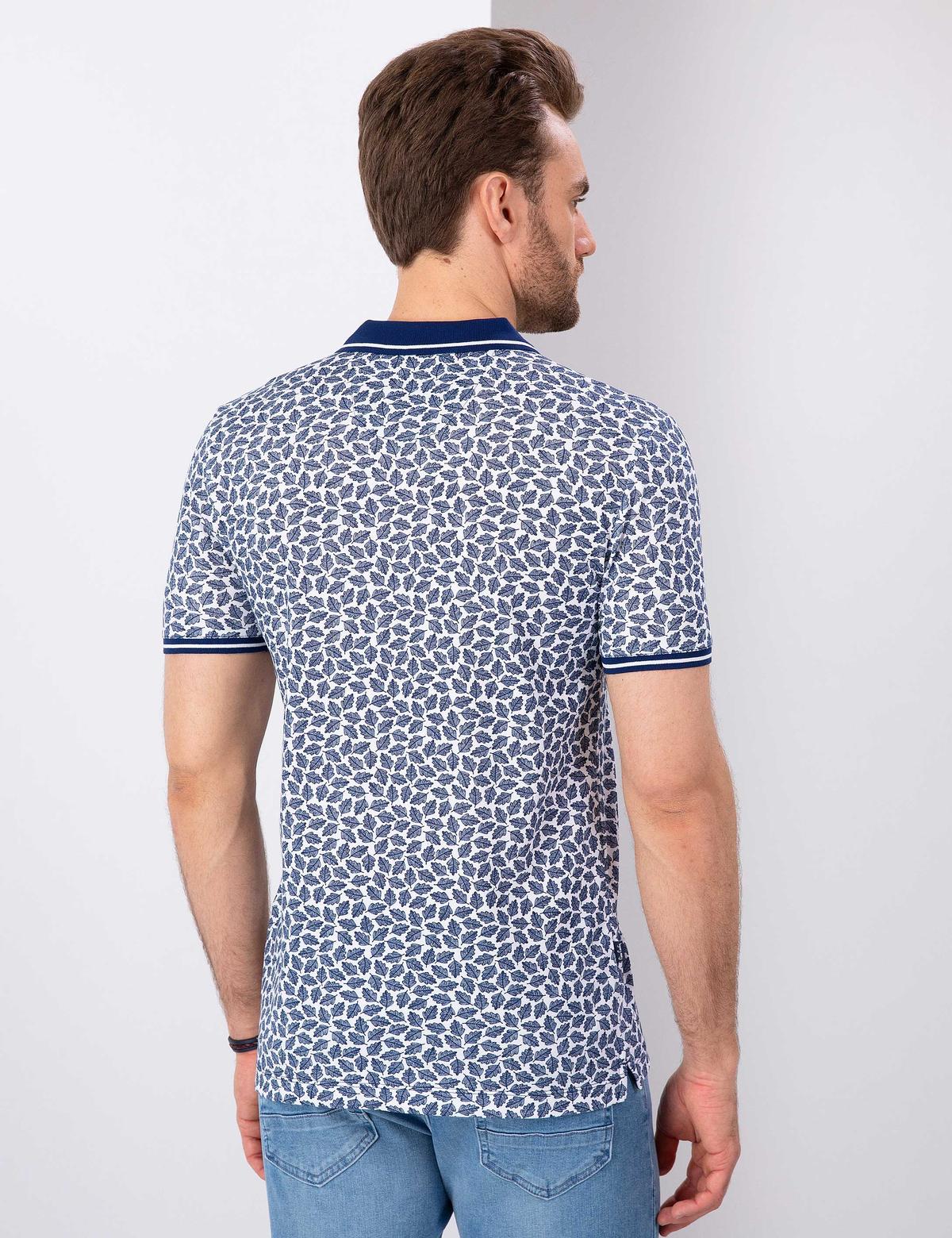 Lacivert Slim Fit Polo Yaka T-Shirt - 50200830021