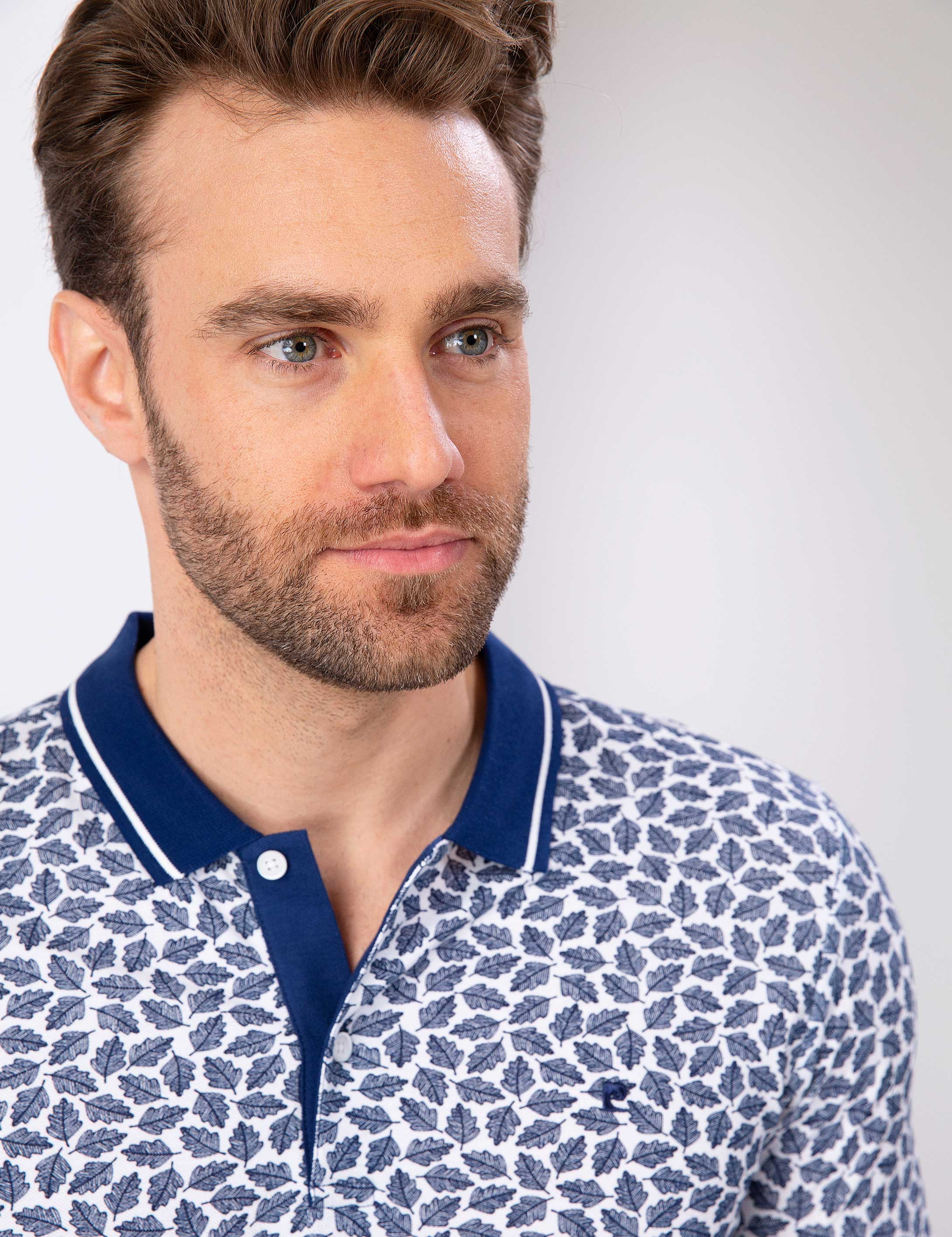 Lacivert Slim Fit Polo Yaka T-Shirt - Image 2