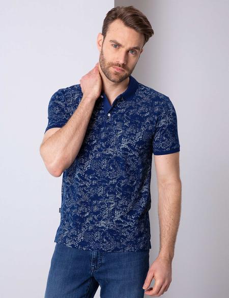 Lacivert Slim Fit Tişört - 50200831010