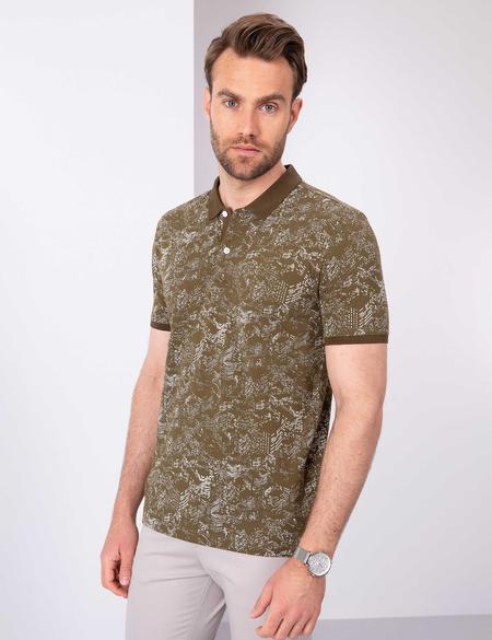 Haki Slim Fit Polo Yaka T-Shirt - 50200831019