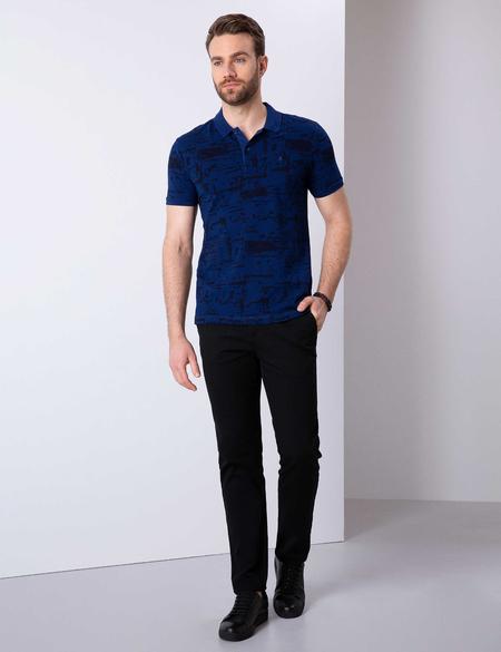 Lacivert Slim Fit Polo Yaka T-Shirt - 50200833010