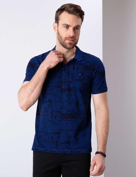Lacivert Slim Fit Polo Yaka T-Shirt - 50200833010