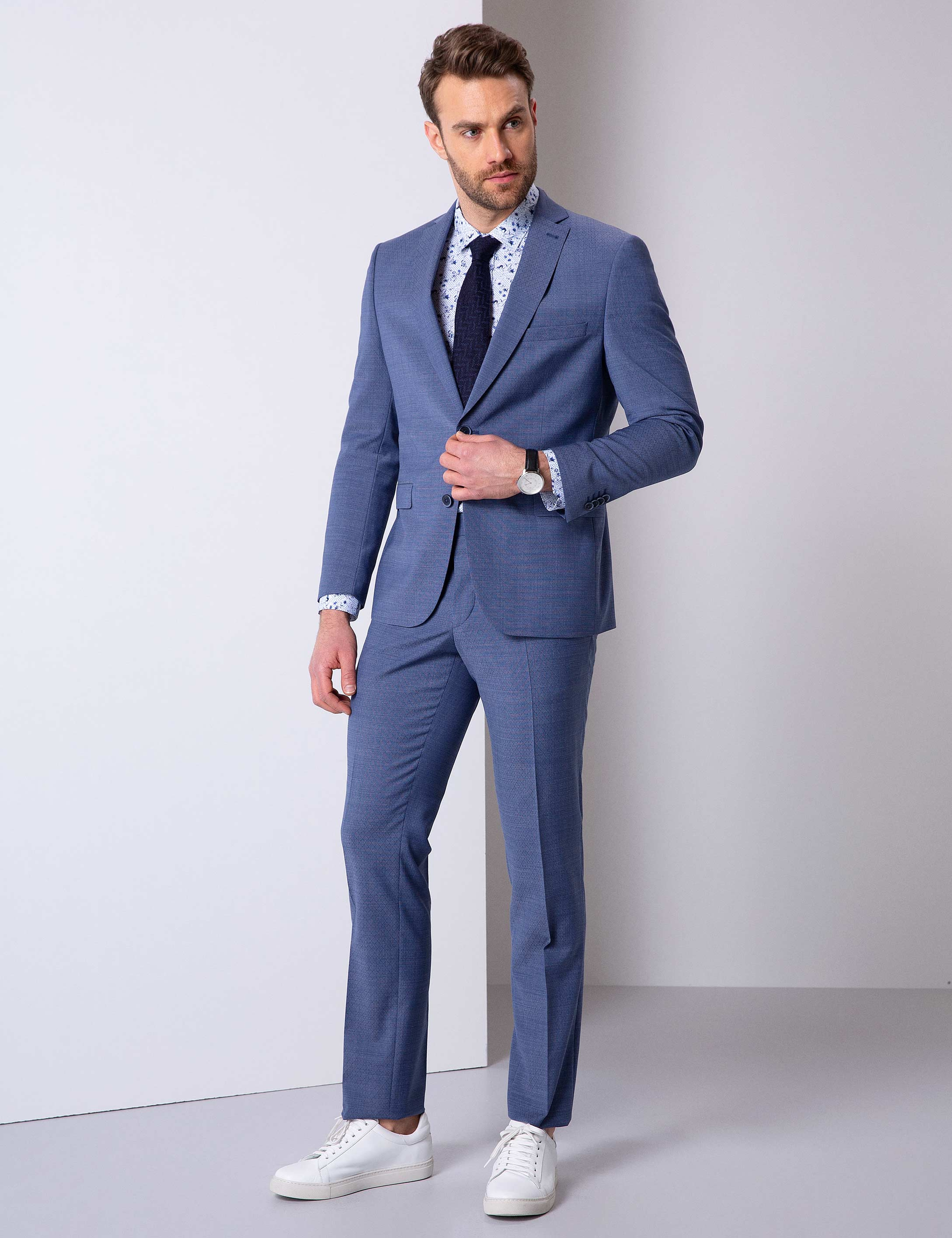 Indıgo Slim Fit Takım Elbise