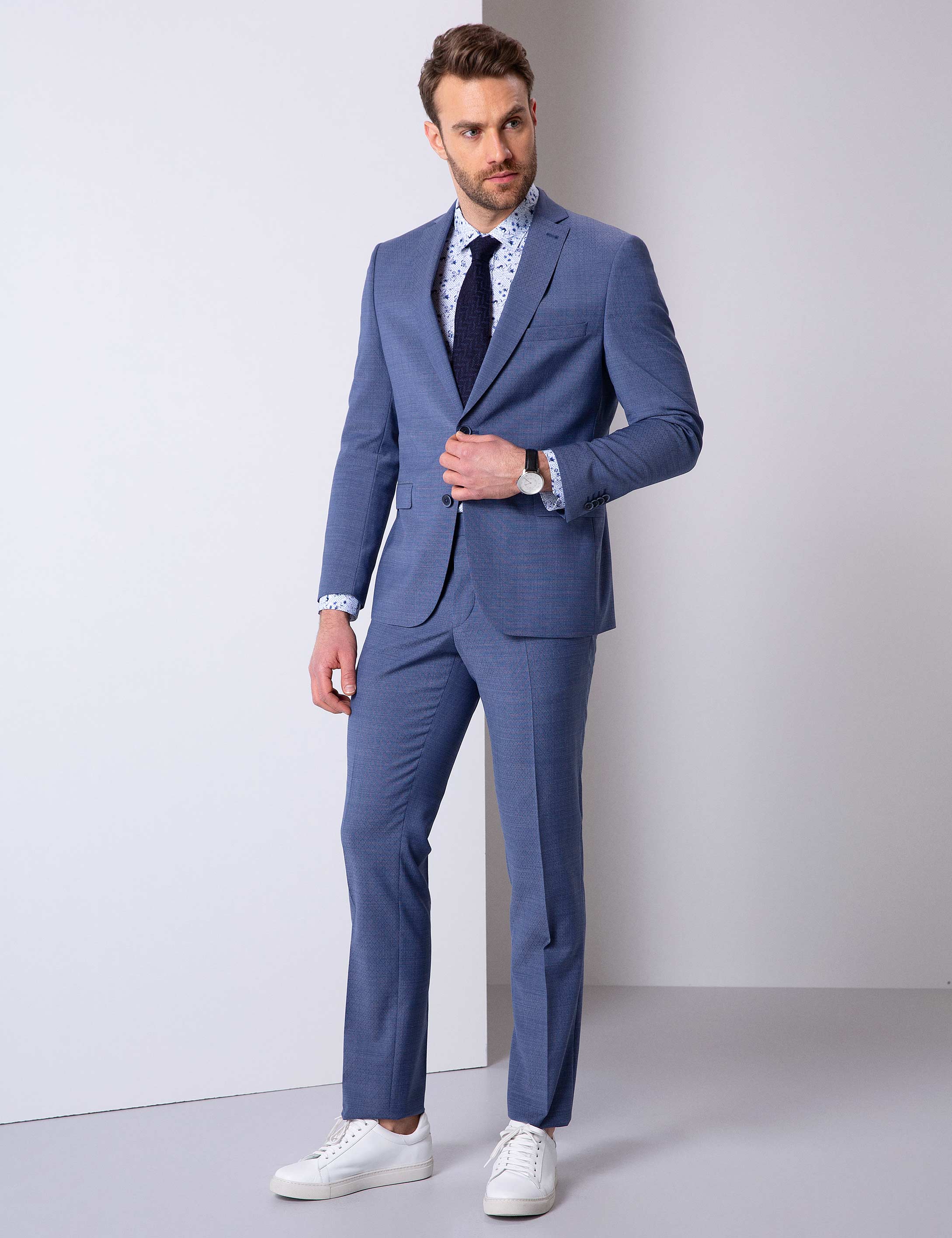 Indıgo Slim Fit Takım Elbise