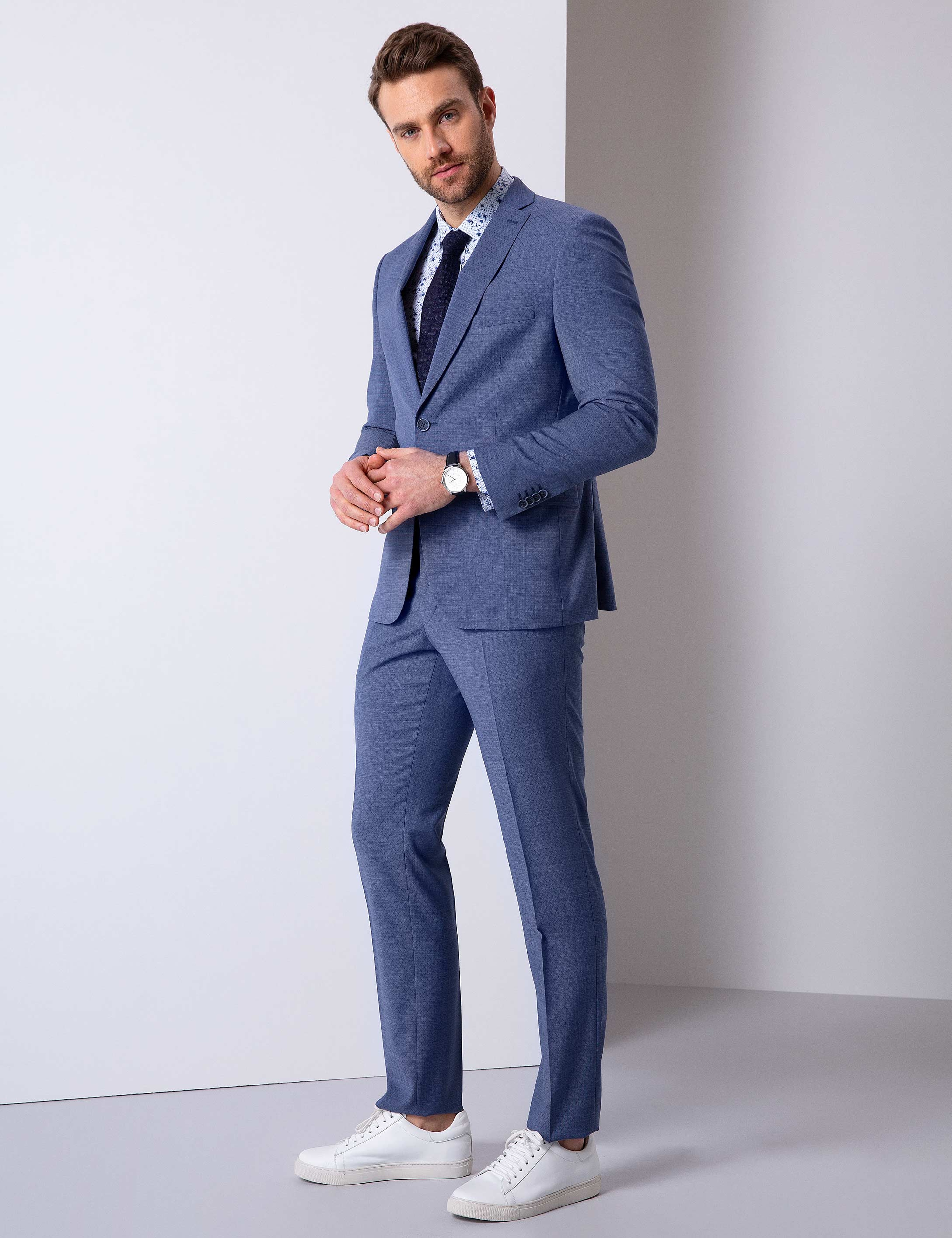 Indıgo Slim Fit Takım Elbise - Image 2