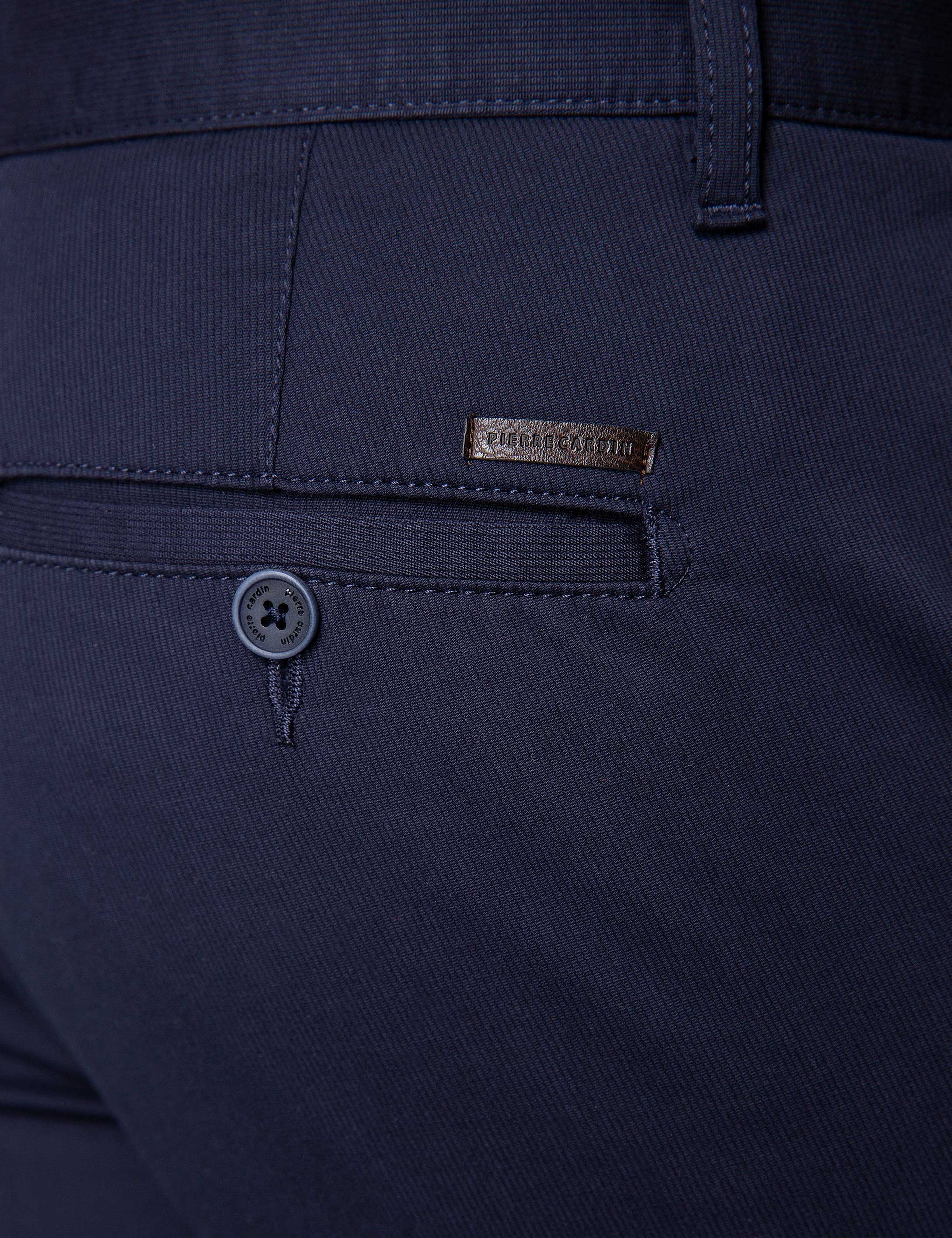 Lacivert Slim Fit Chino Pantolon