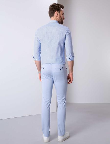 Açık Mavi Slim Fit Kanvas Pantolon - 50200872016