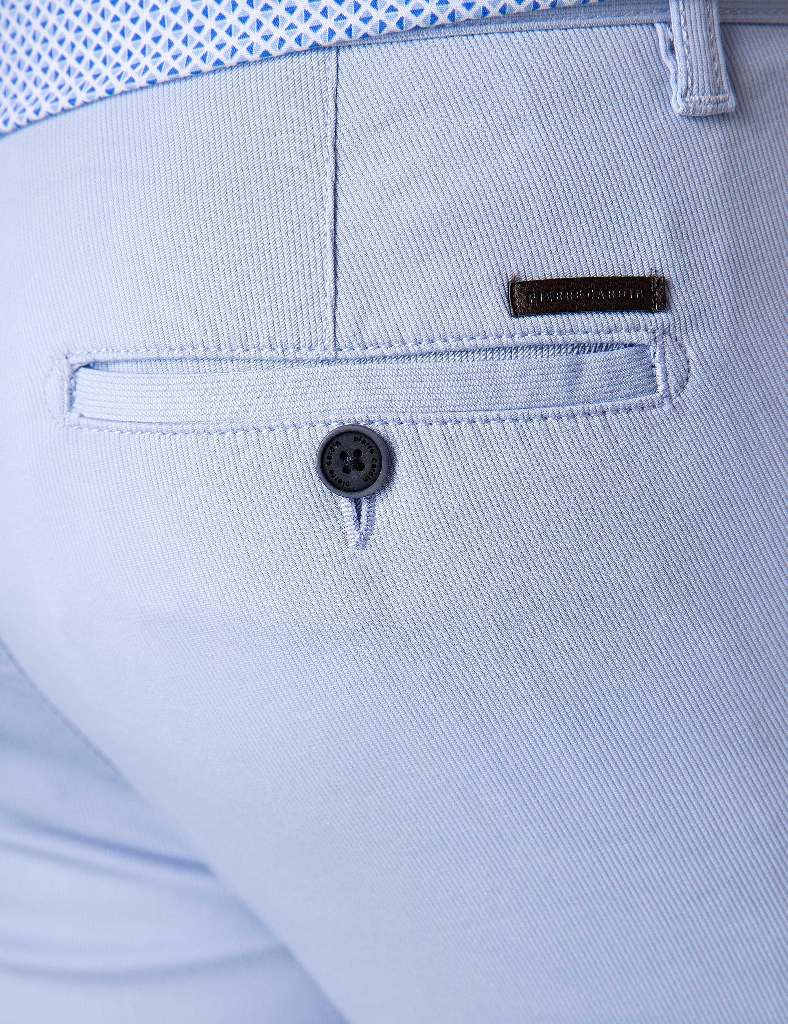 Açık Mavi Slim Fit Kanvas Pantolon