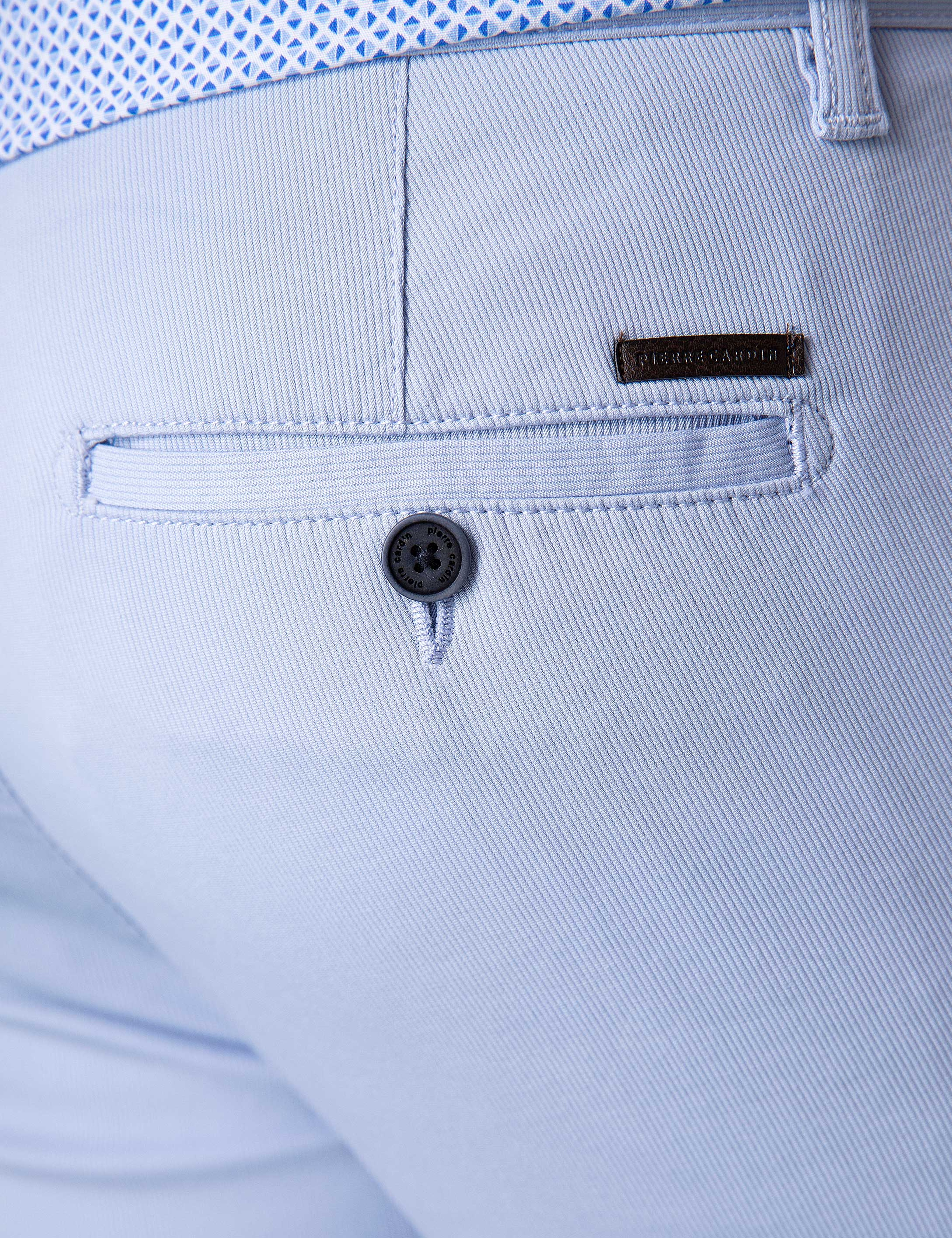 Açık Mavi Slim Fit Kanvas Pantolon