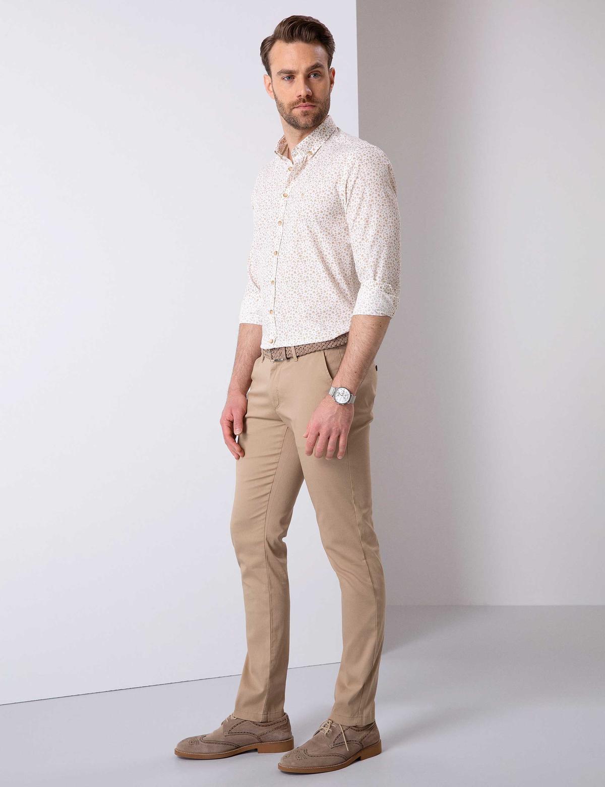 Camel Slim Fit Chino Pantolon - 50200872028