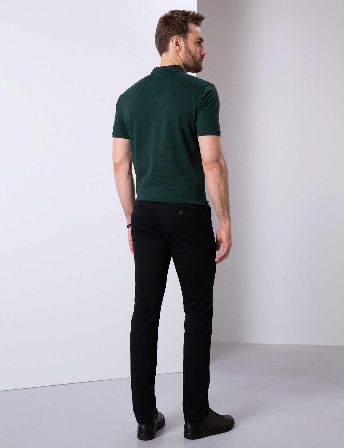 Siyah Slim Fit Chino Pantolon - 50200872060