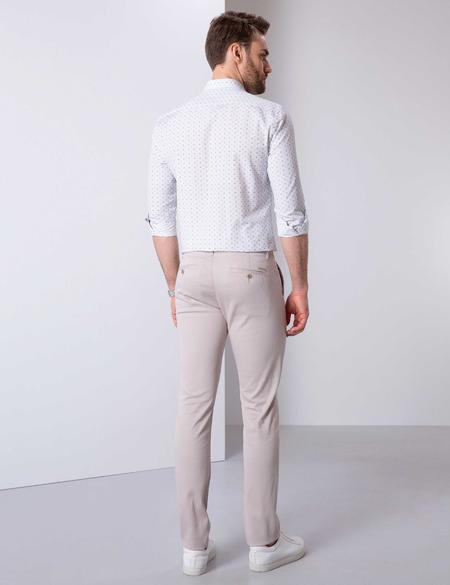Bej Slim Fit Kanvas Pantolon - 50200872093