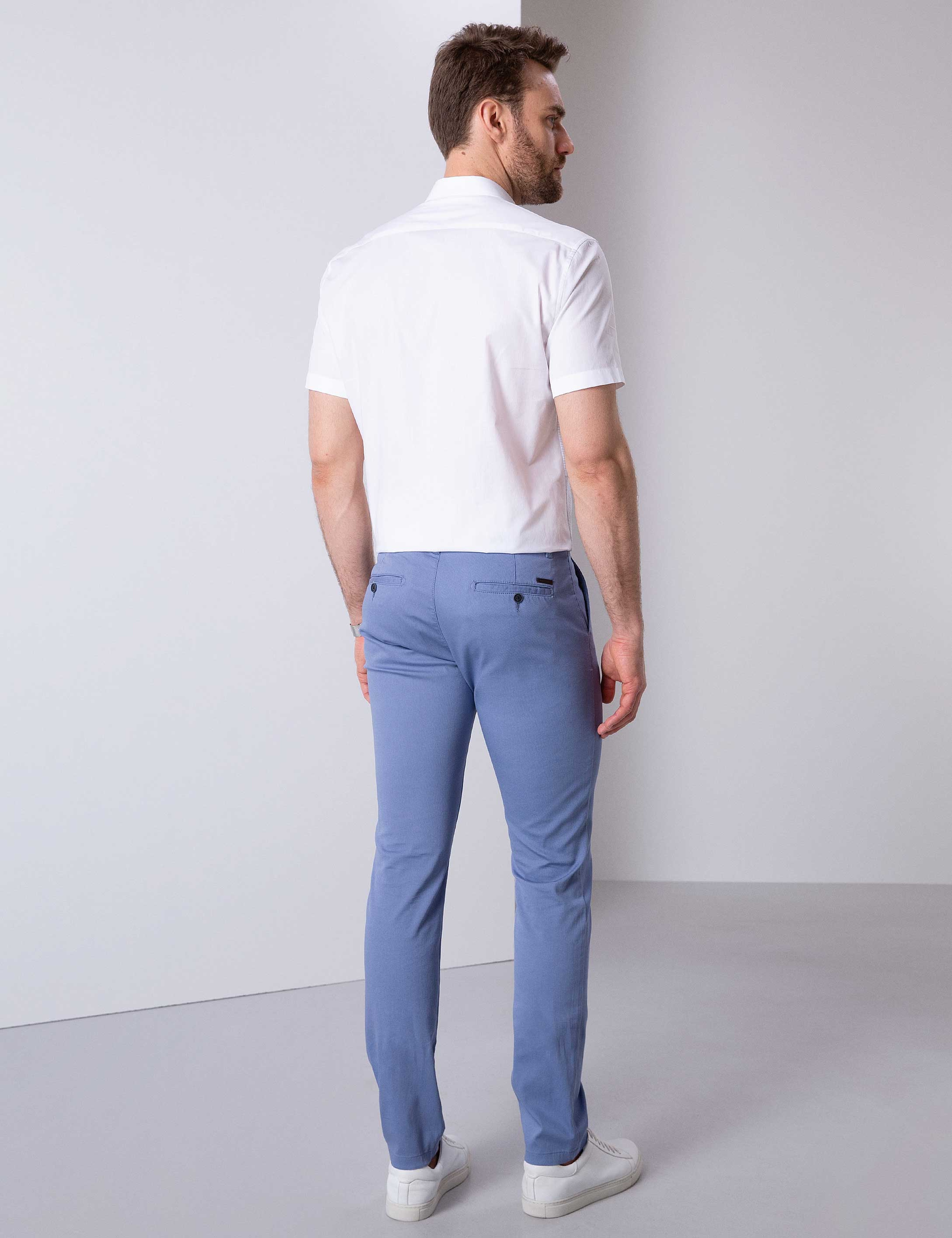 Mavi Slim Fit Kanvas Pantolon - Image 3