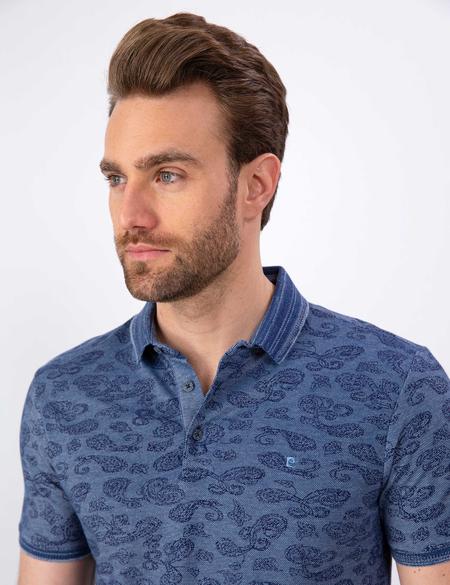 Lacivert Slim Fit Polo Yaka T-Shirt - 50200873010