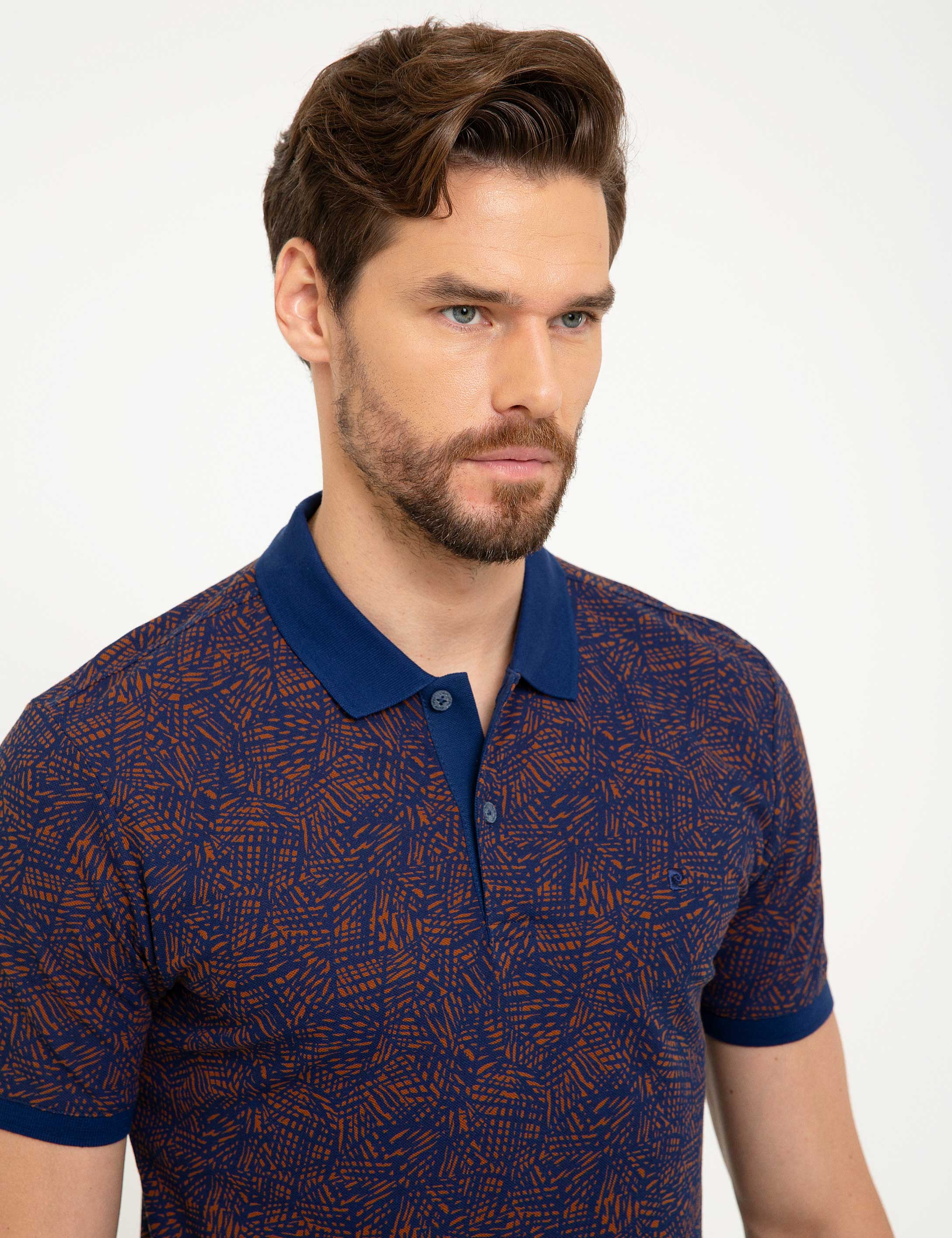 Lacivert Slim Fit Polo Yaka T-Shirt - Image 2
