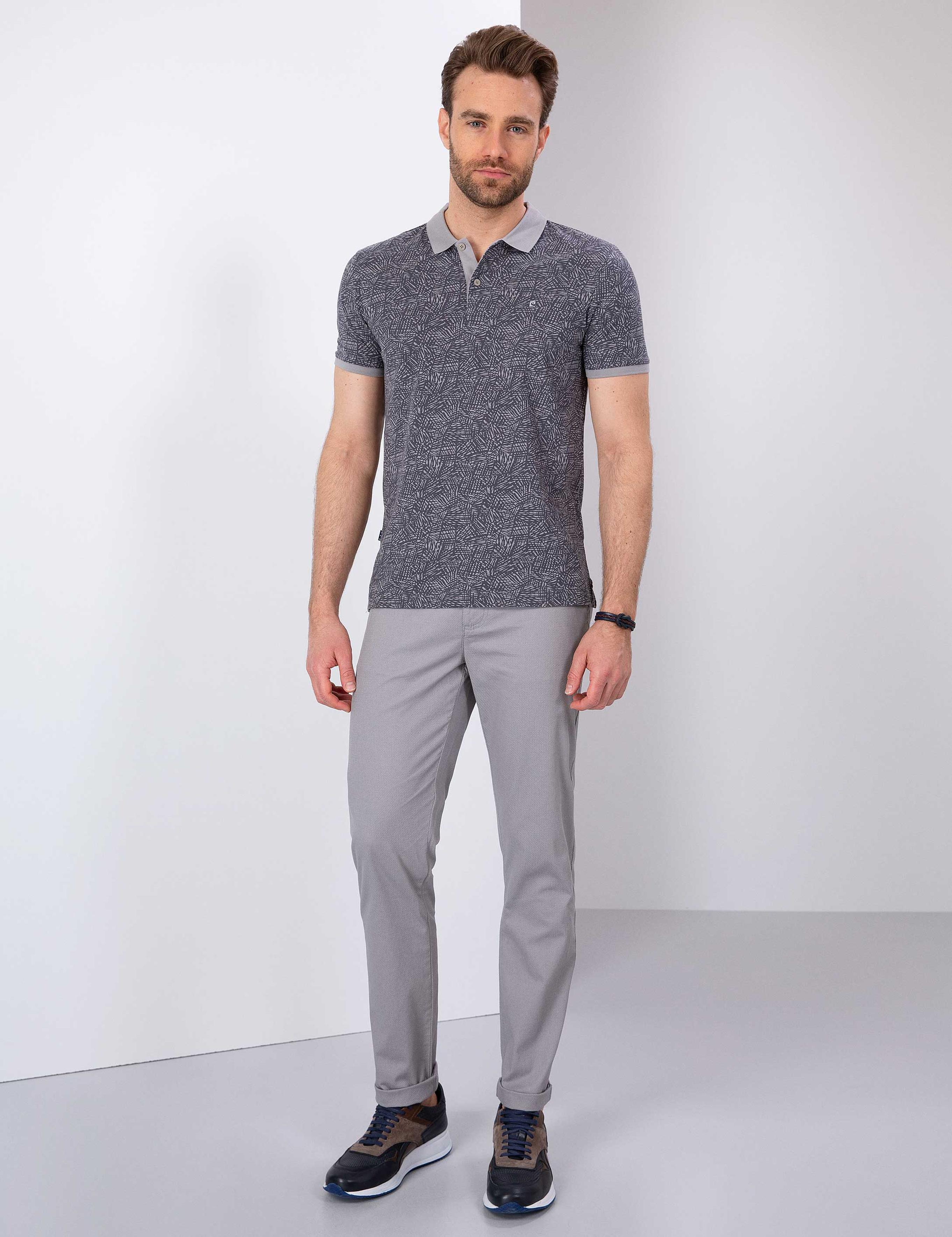 Gri Slim Fit T-Shirt