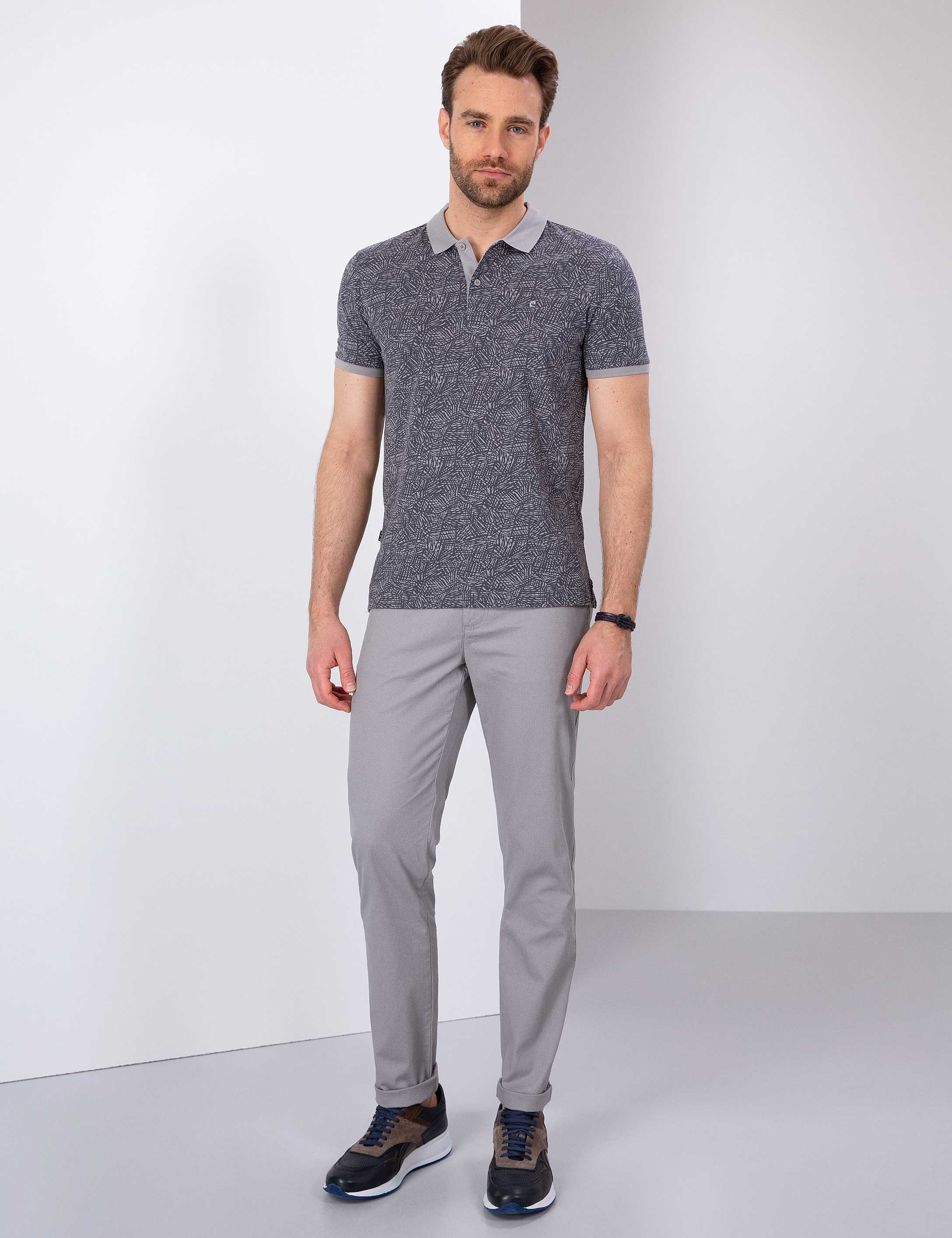 Gri Slim Fit T-Shirt