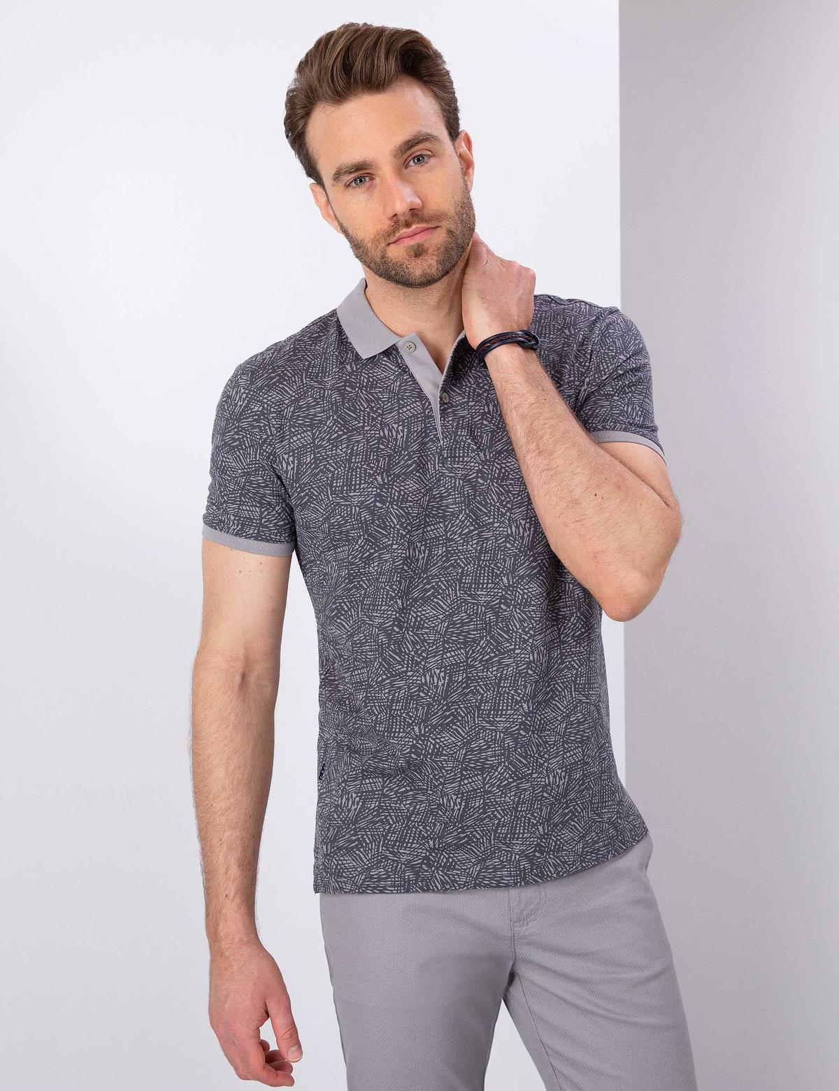 Gri Slim Fit T-Shirt