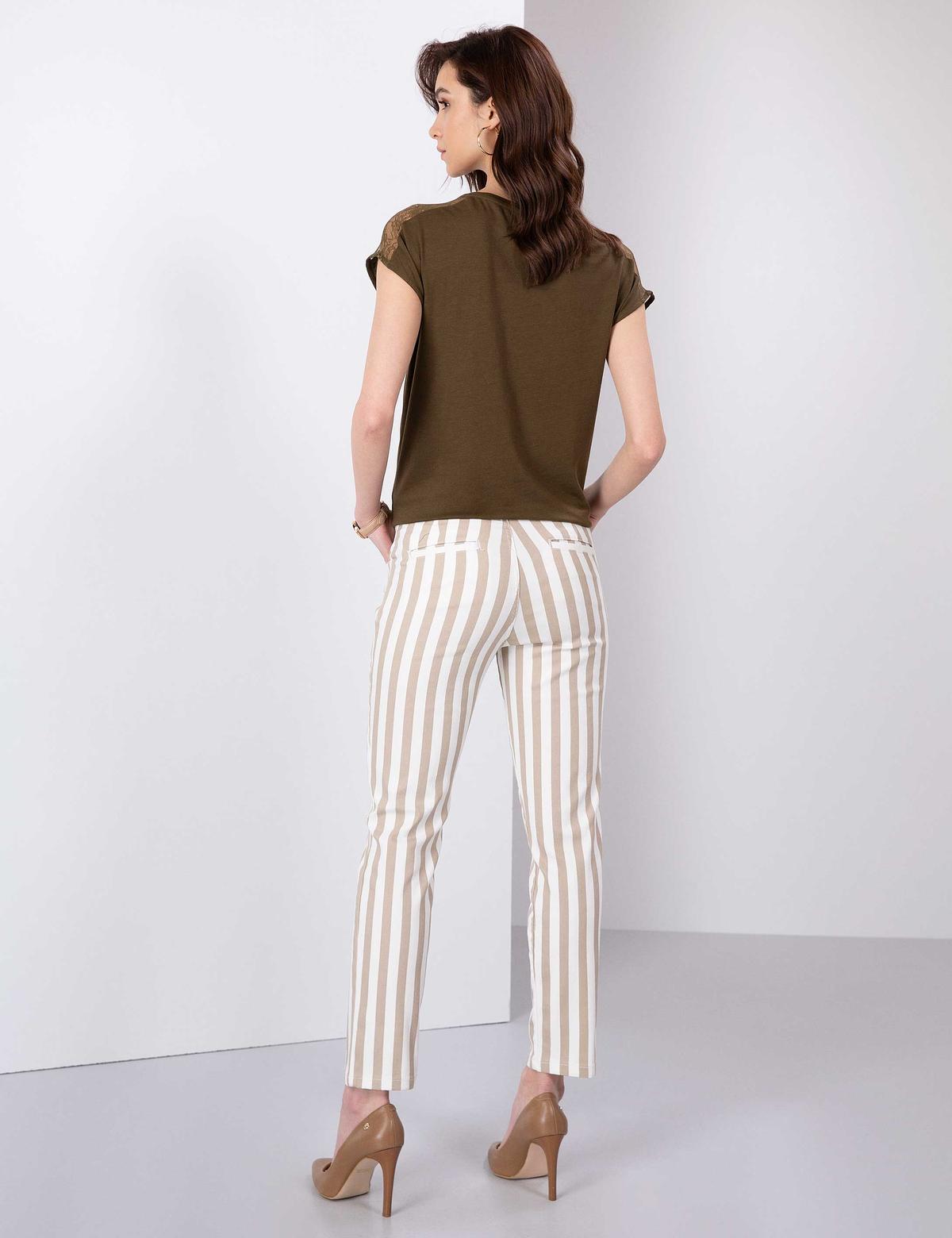 Kahverengi Slim Fit Denim Pantolon - 50201149034