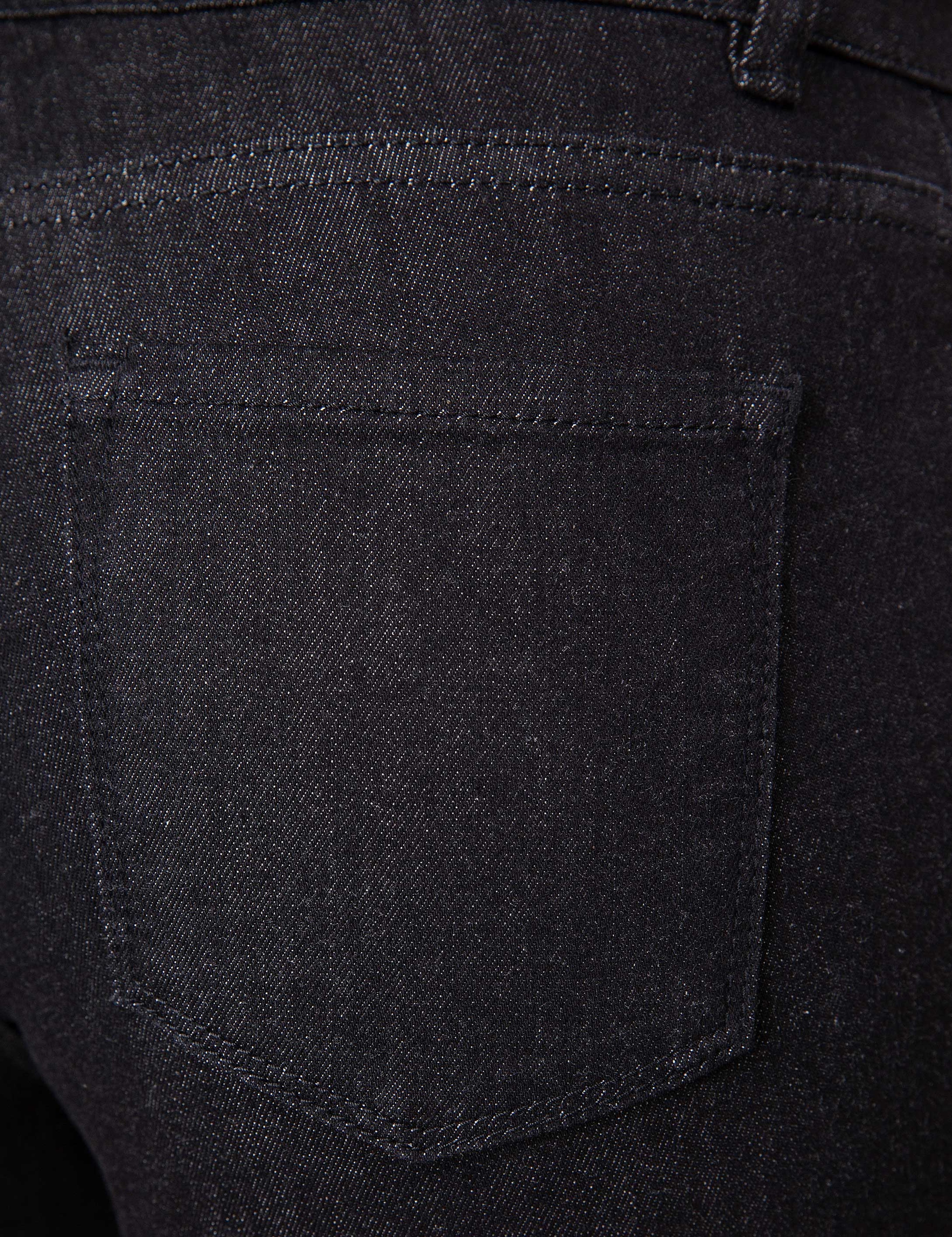 Siyah Slim Fit Jean Pantolon - Image 4