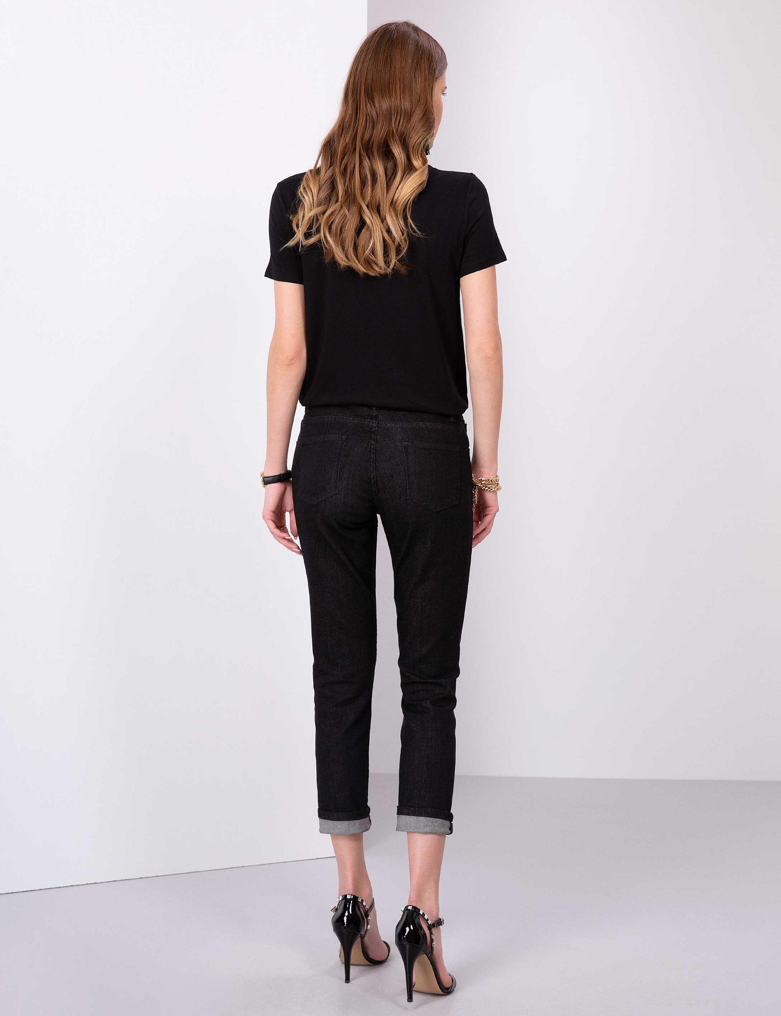 Siyah Slim Fit Jean Pantolon