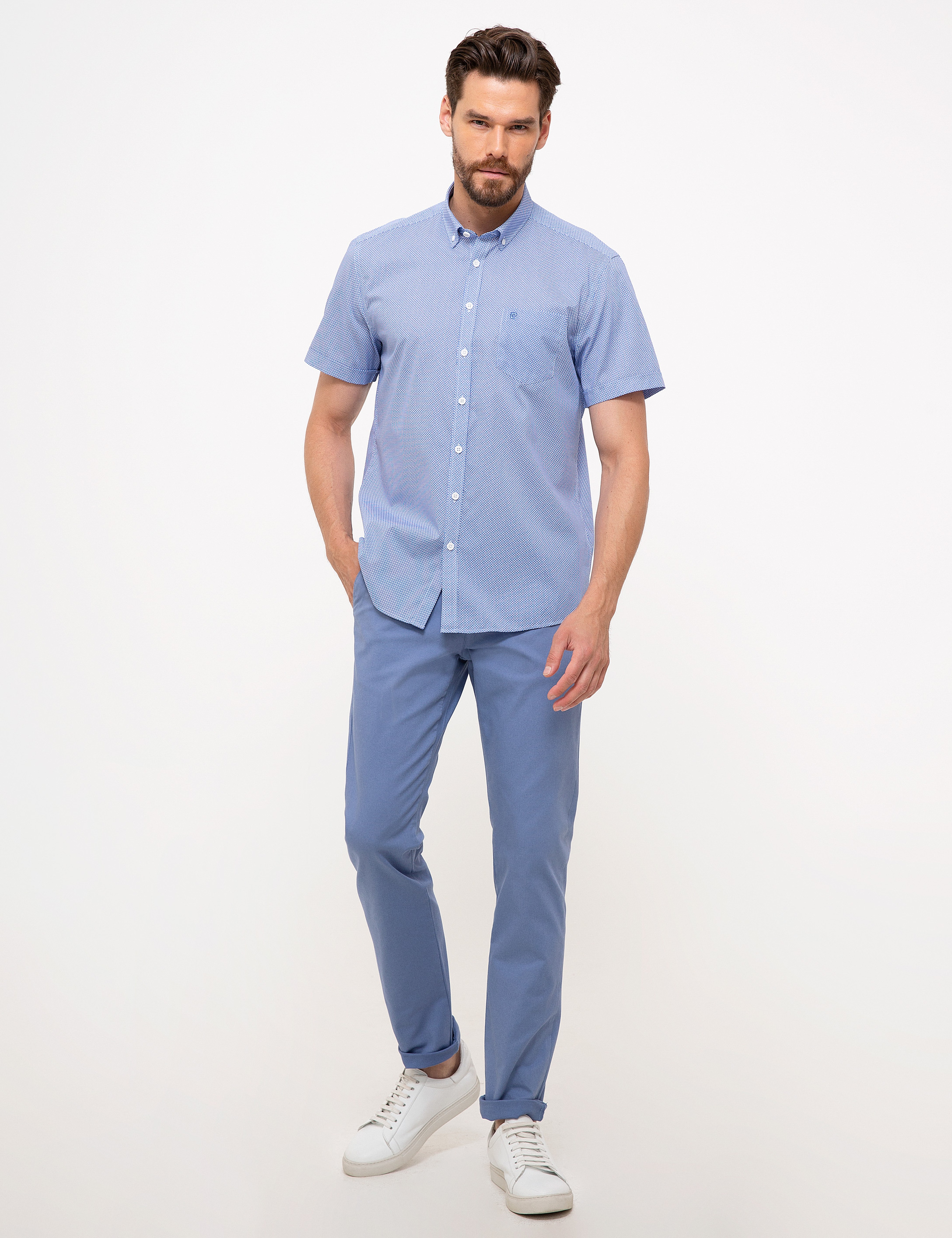 Mavi Regular Fit Kısa Kollu Gömlek