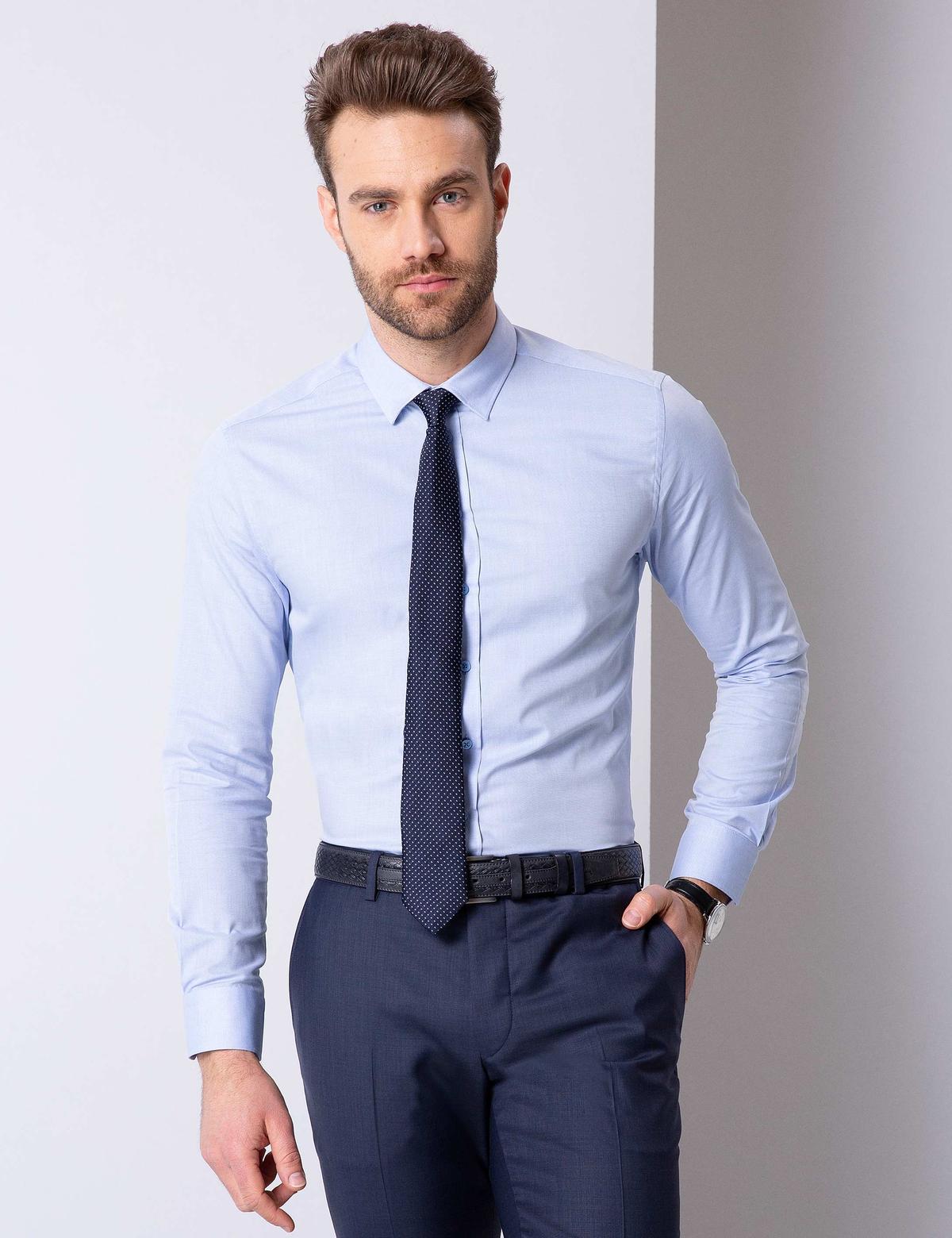 Mavi Slim Fit Gömlek