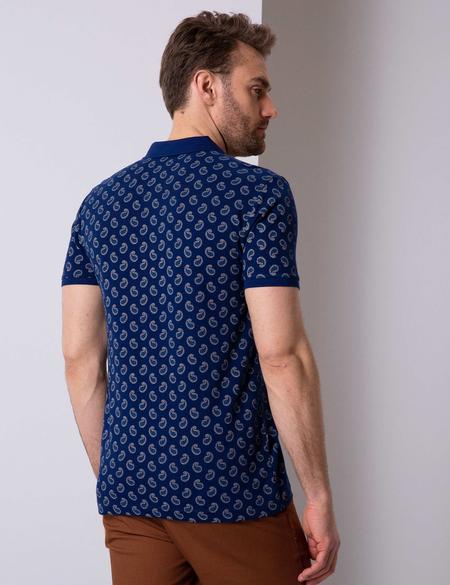 Lacivert Slim Fit Polo Yaka T-Shirt - 50201220005