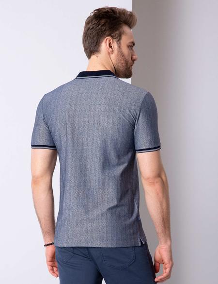 Lacivert Slim Fit Polo Yaka T-Shirt - 50199310027