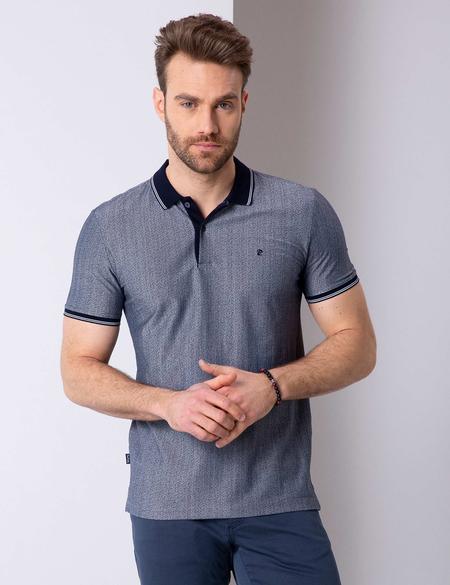 Lacivert Slim Fit Polo Yaka T-Shirt - 50199310027